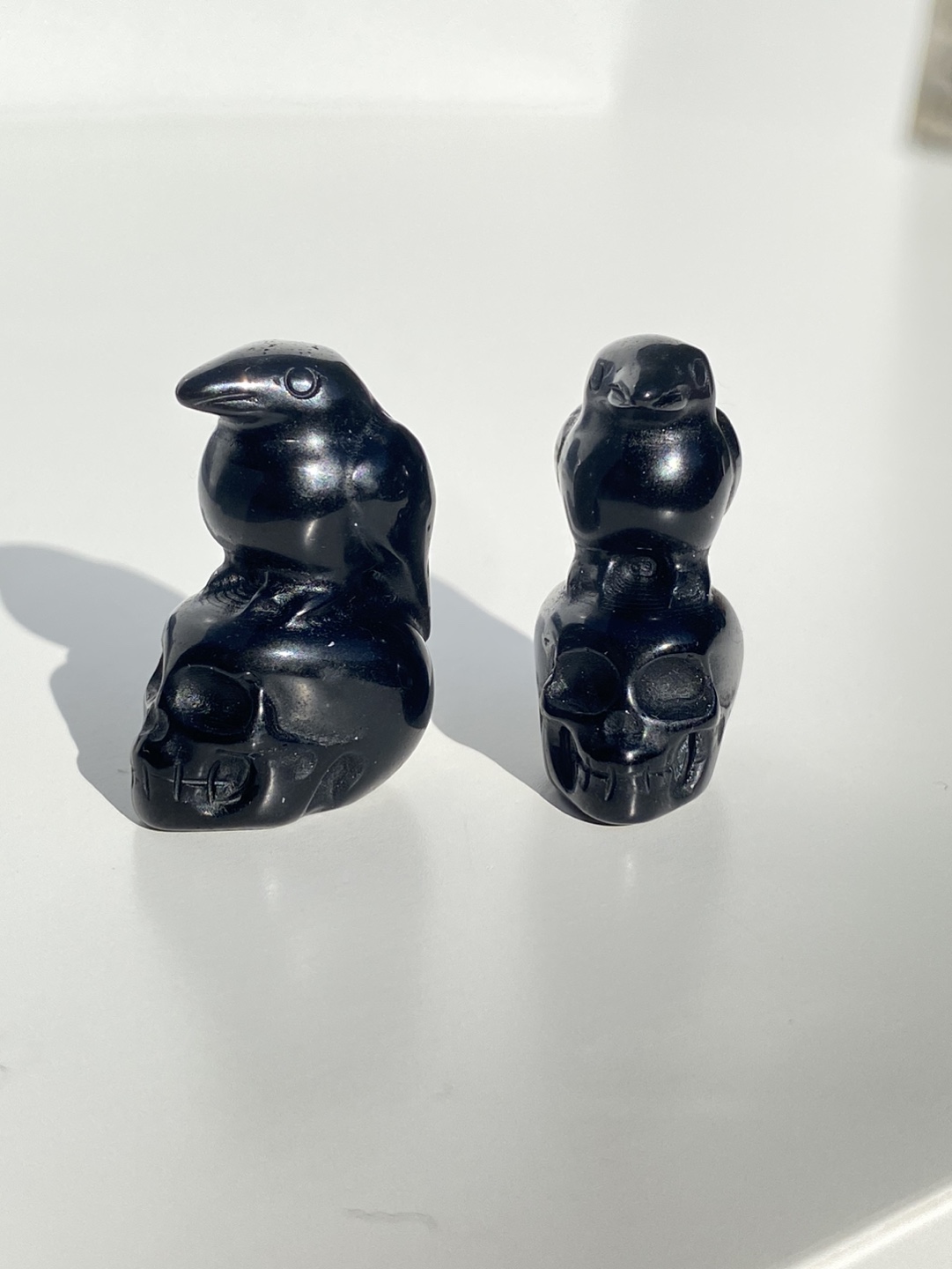 Raven Skull Obsidian
