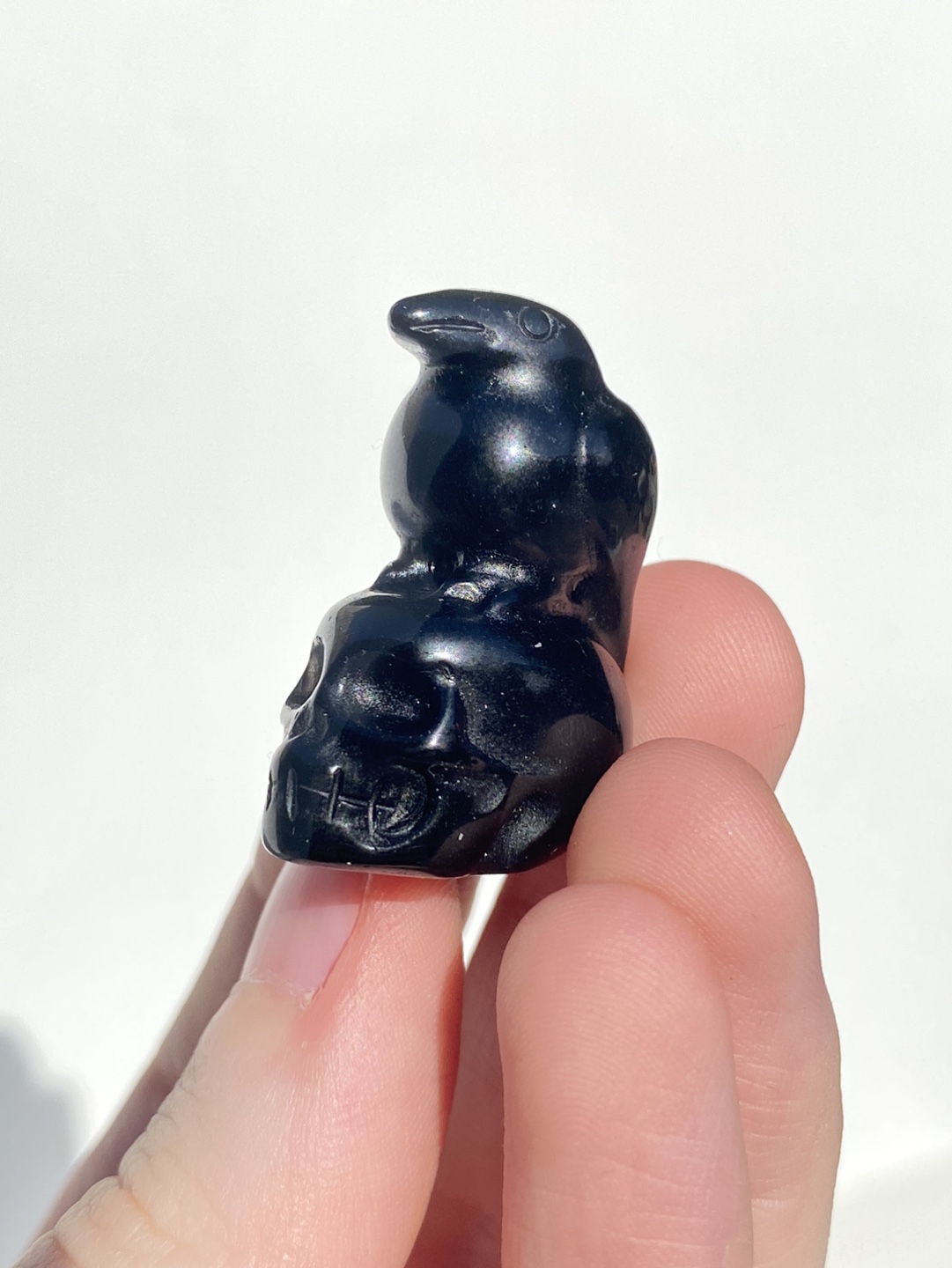 Raven Skull Obsidian - photo 2