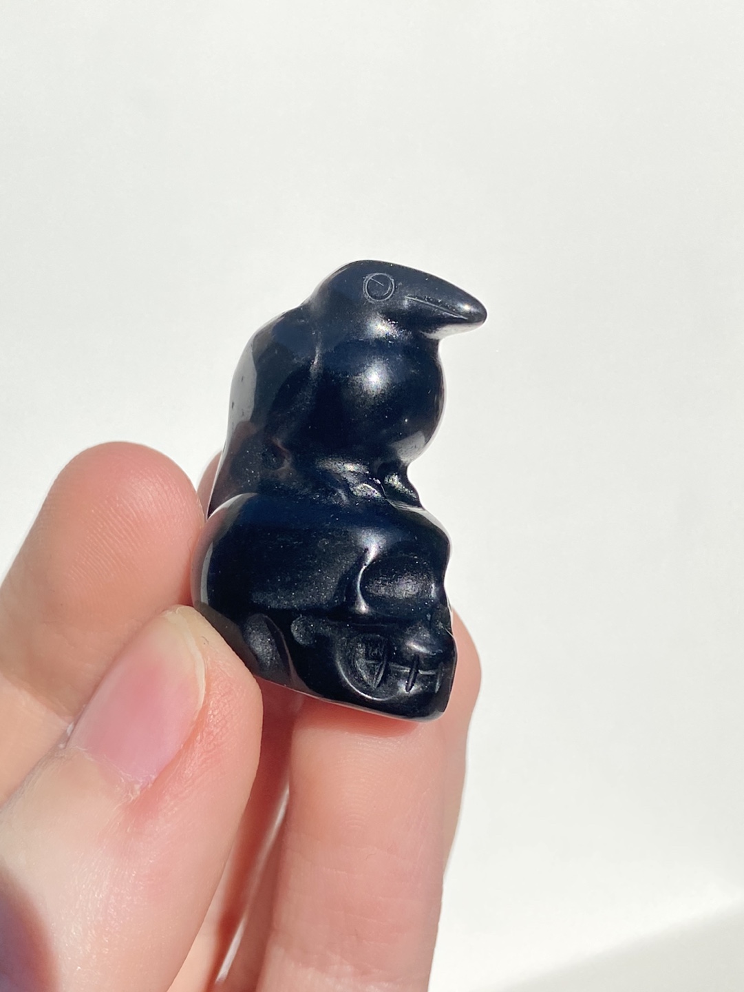 Raven Skull Obsidian - photo 3