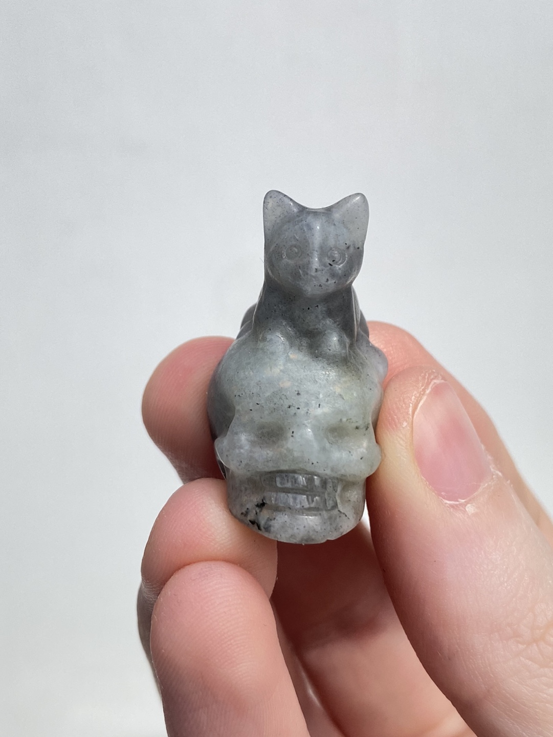 Labradorite Kitty Skull - photo 5