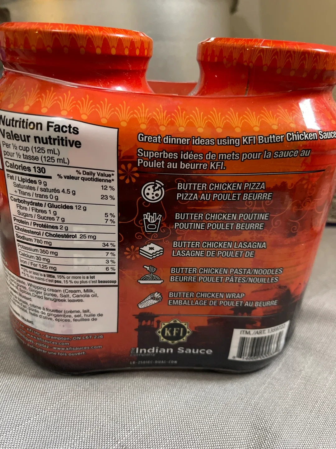 KFI Butter Chicken Cooking Sauce (2 x 650ml) image indicator(3)