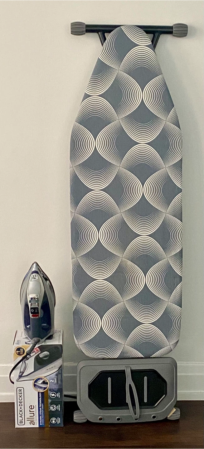 Heavy Duty Ironing Board with Storage Hanger