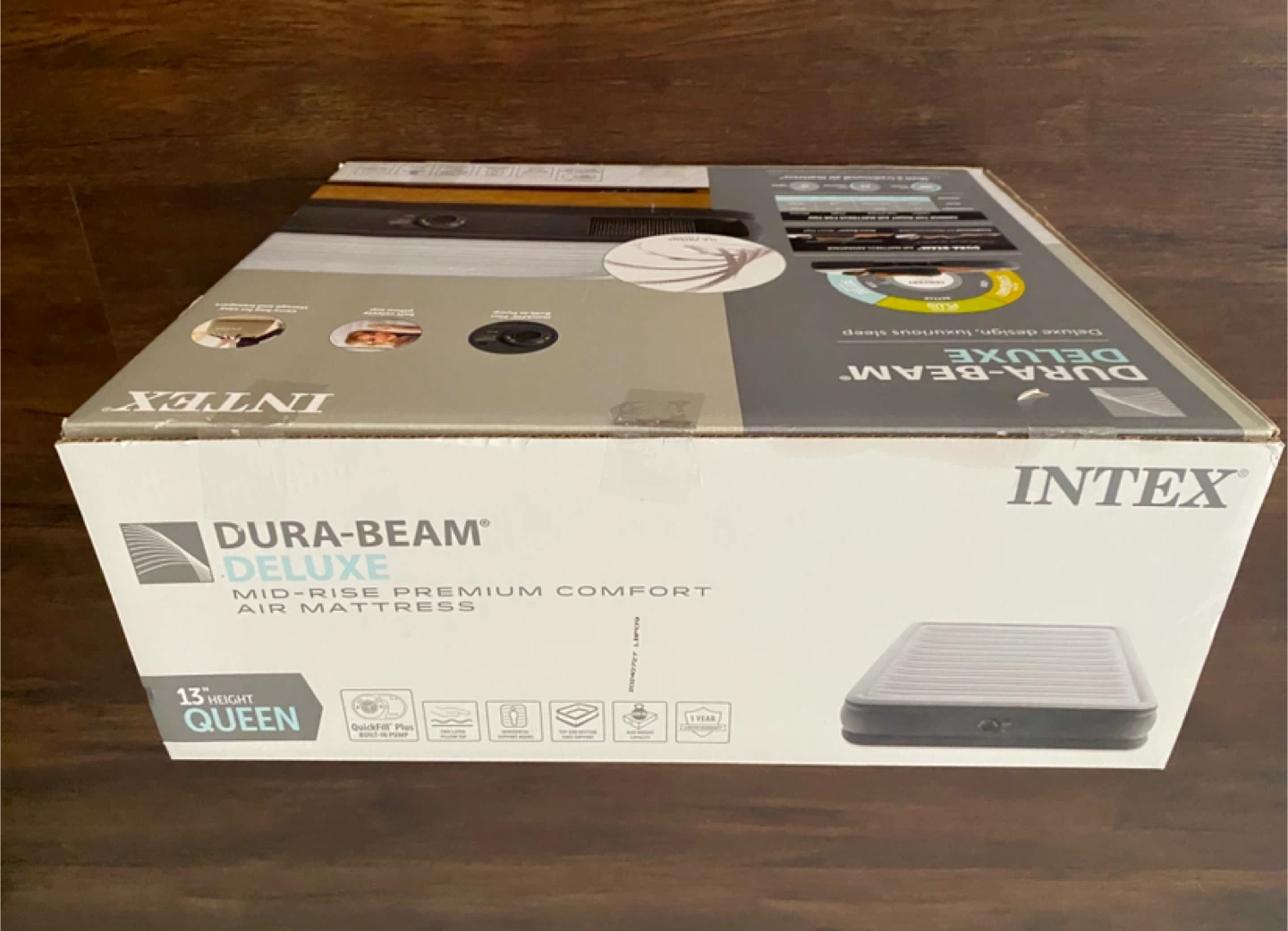 Intex Dura-Beam Deluxe Queen Air Mattress - New in Box - photo 2