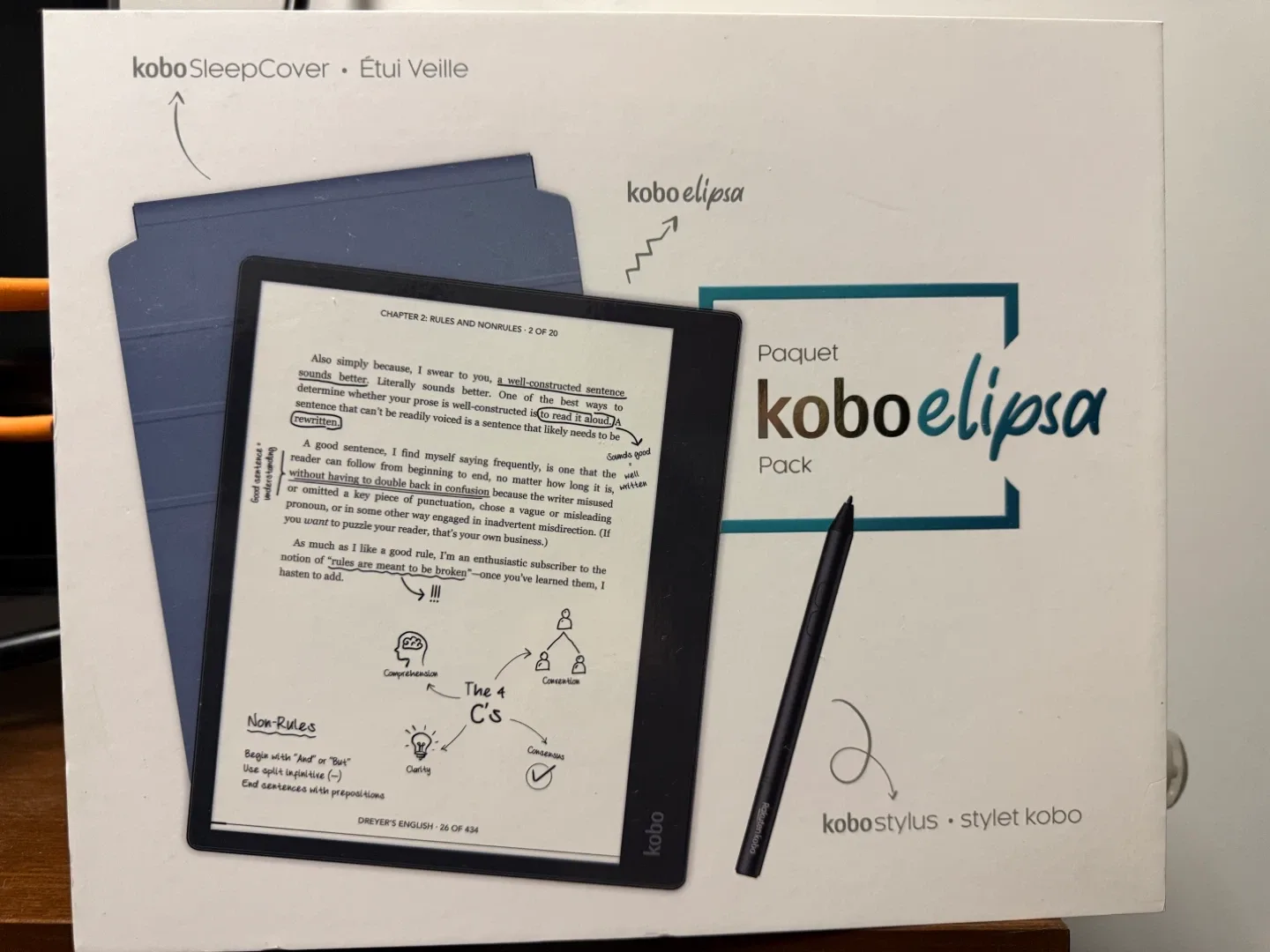 Kobo Elipsa Pack eReader with Stylus & SleepCover thumbnail