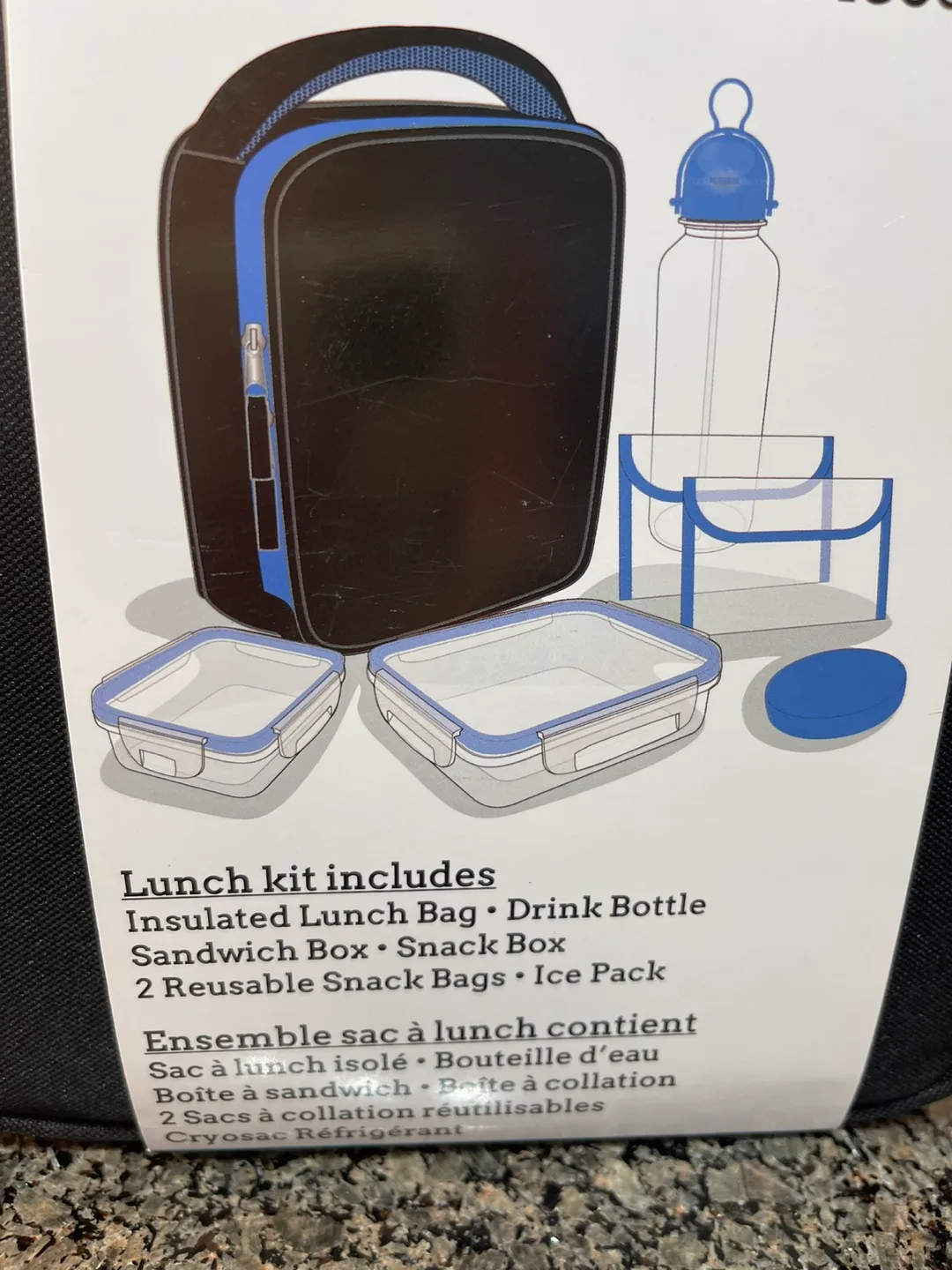 *SOLD* NEW 7-Piece LUNCH KIT - Insulated Bag, Bottle, Containers image indicator(2)