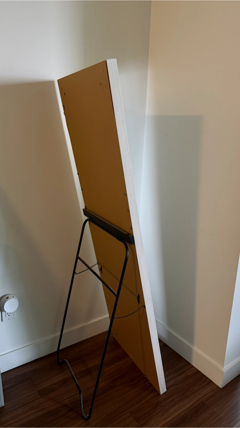 Large mirror in white / light grey color - photo 3