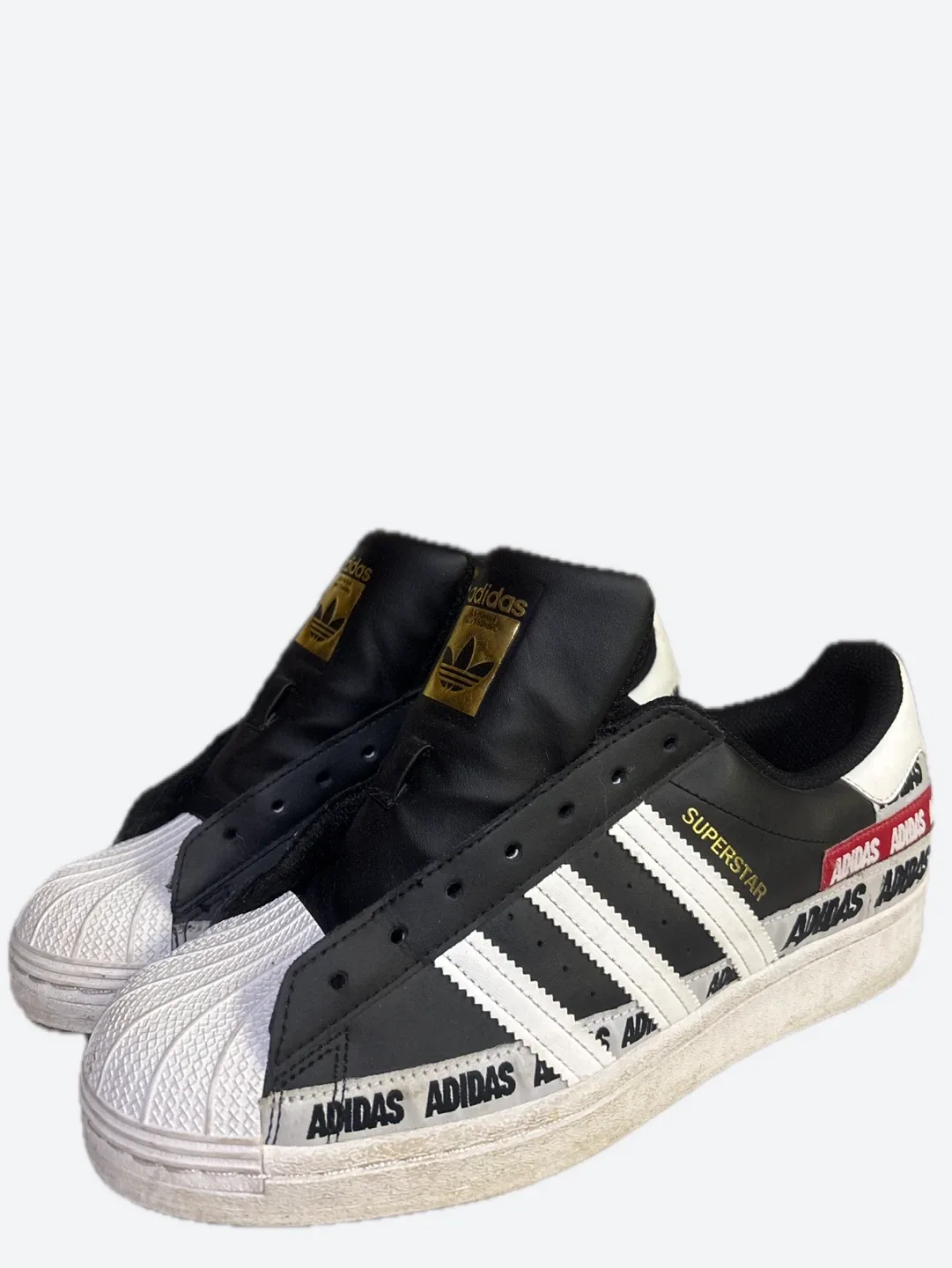 Adidas Superstar Black & White Sneakers thumbnail