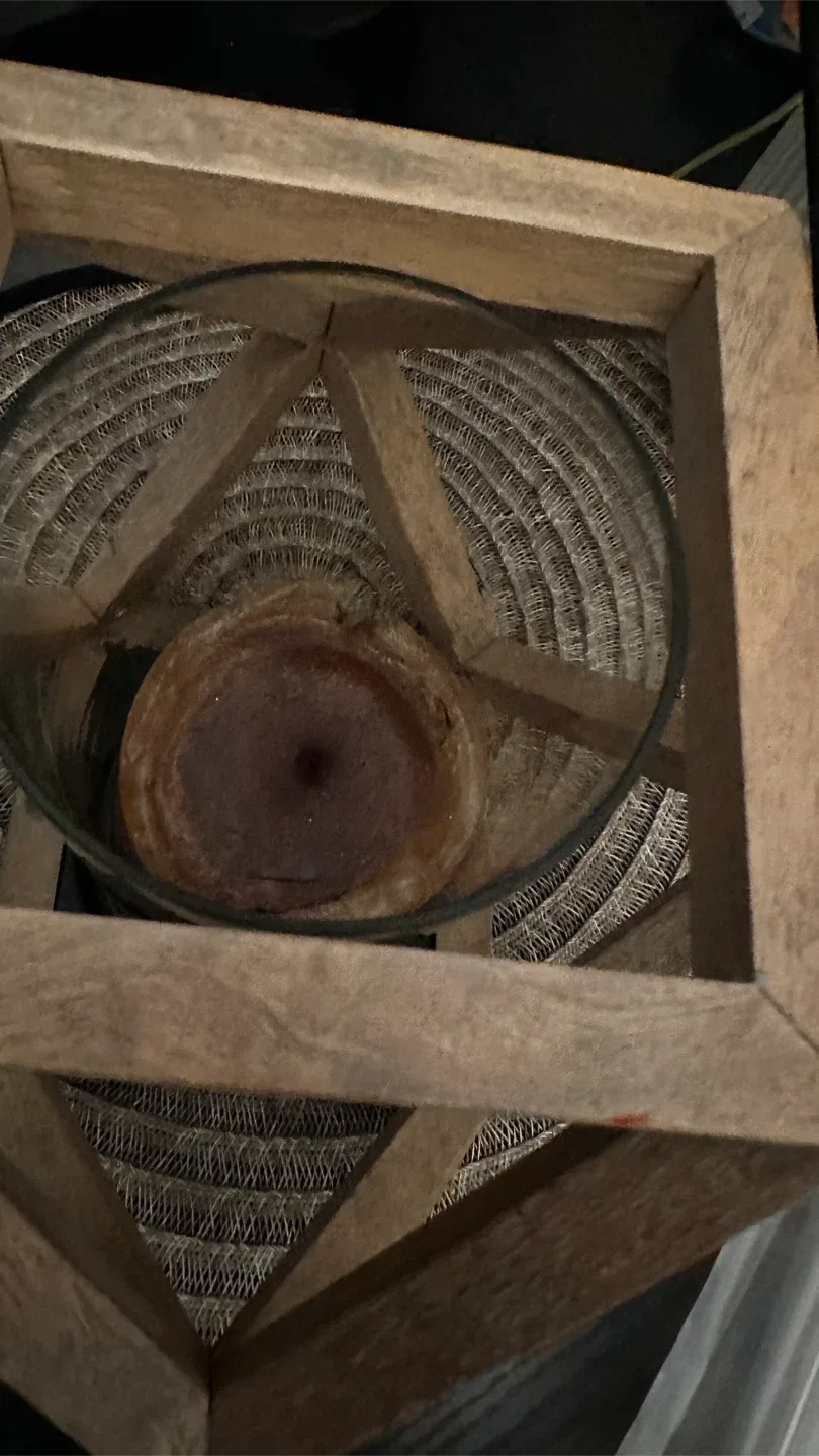 Wooden Geometric Candle Holder image indicator(2)