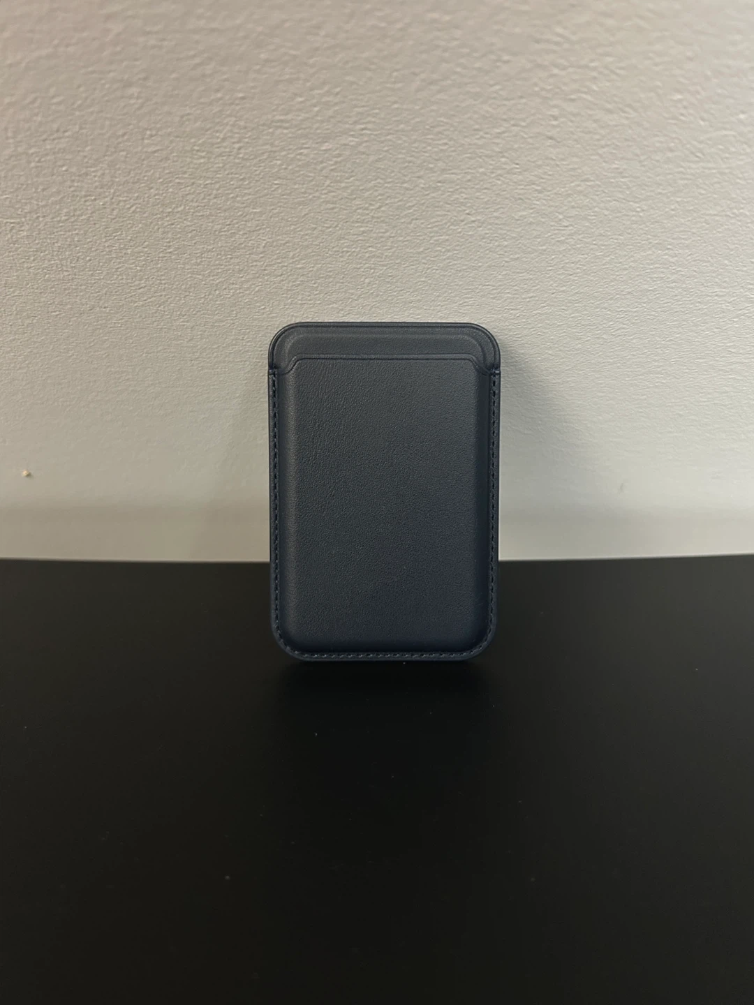 Magnetic Leather Wallet Phone Card Holder