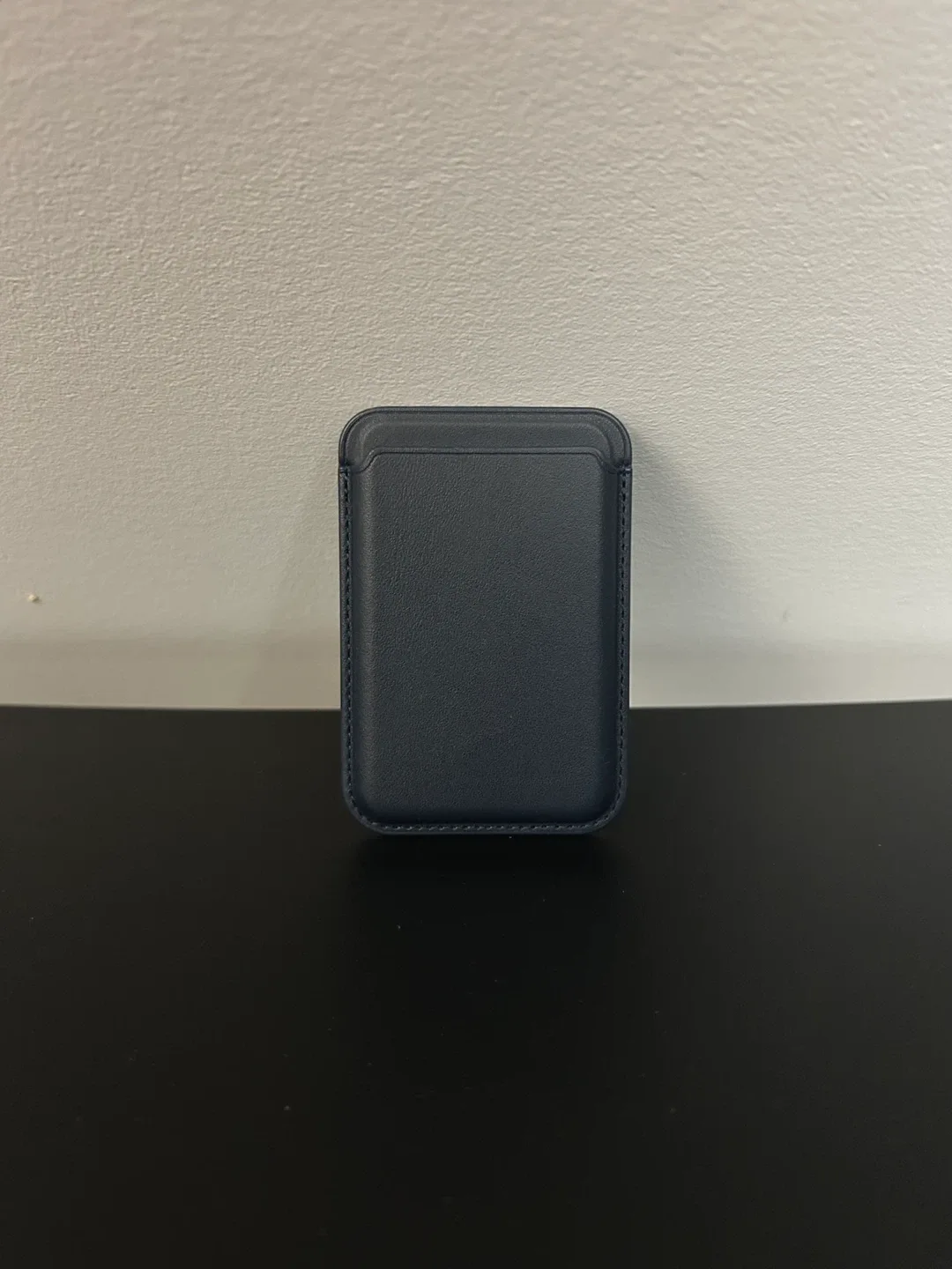 Magnetic Leather Wallet Phone Card Holder