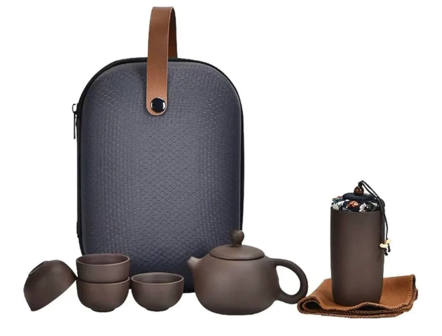 Portable Travel Tea Set with Case thumbnail