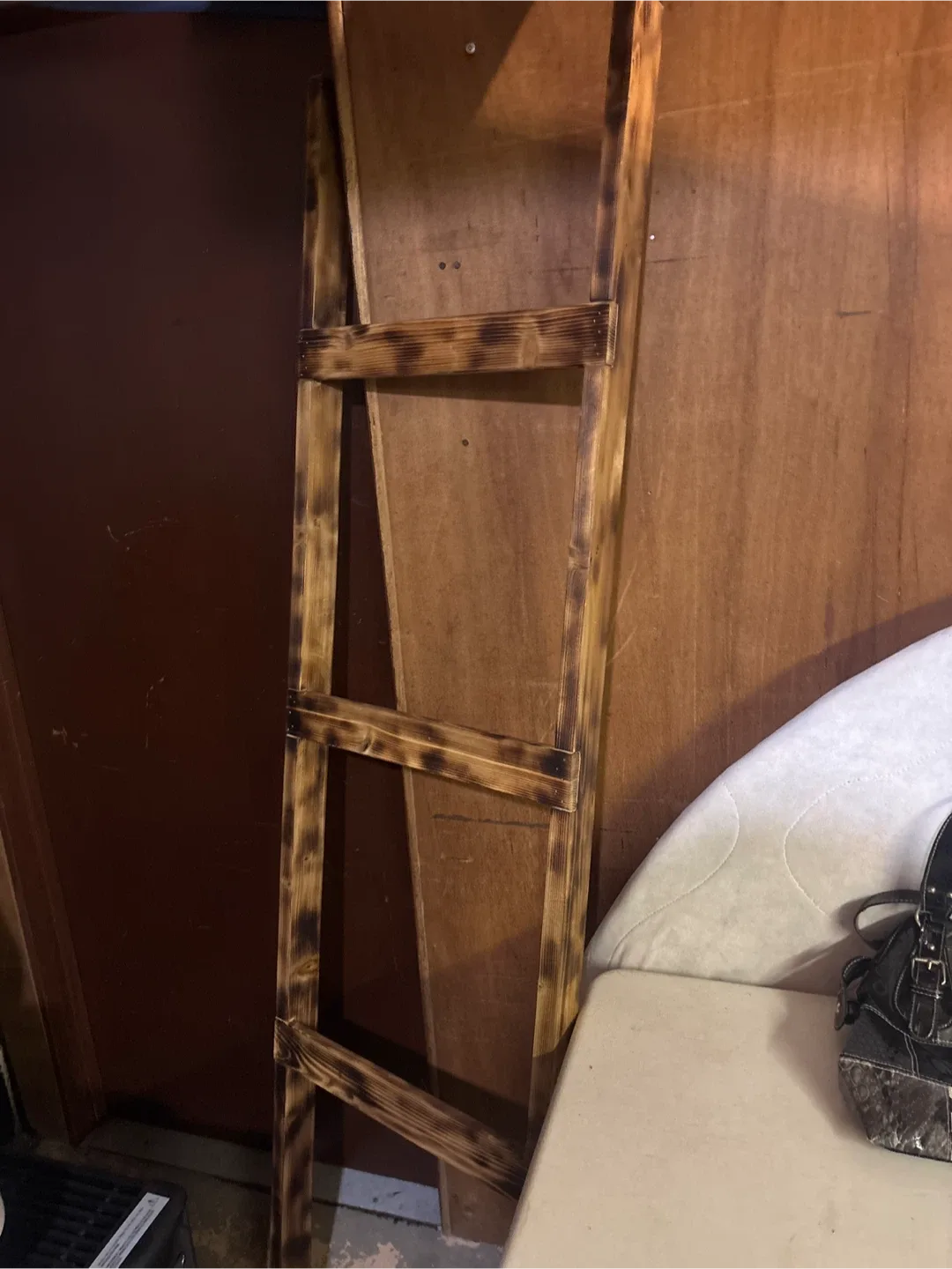 Rustic Wooden Ladder Shelf thumbnail