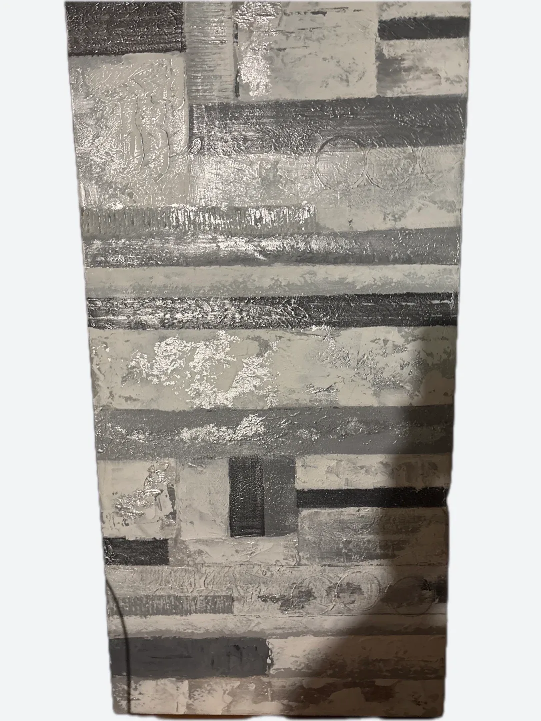 Abstract Grey & Silver Wall Art thumbnail