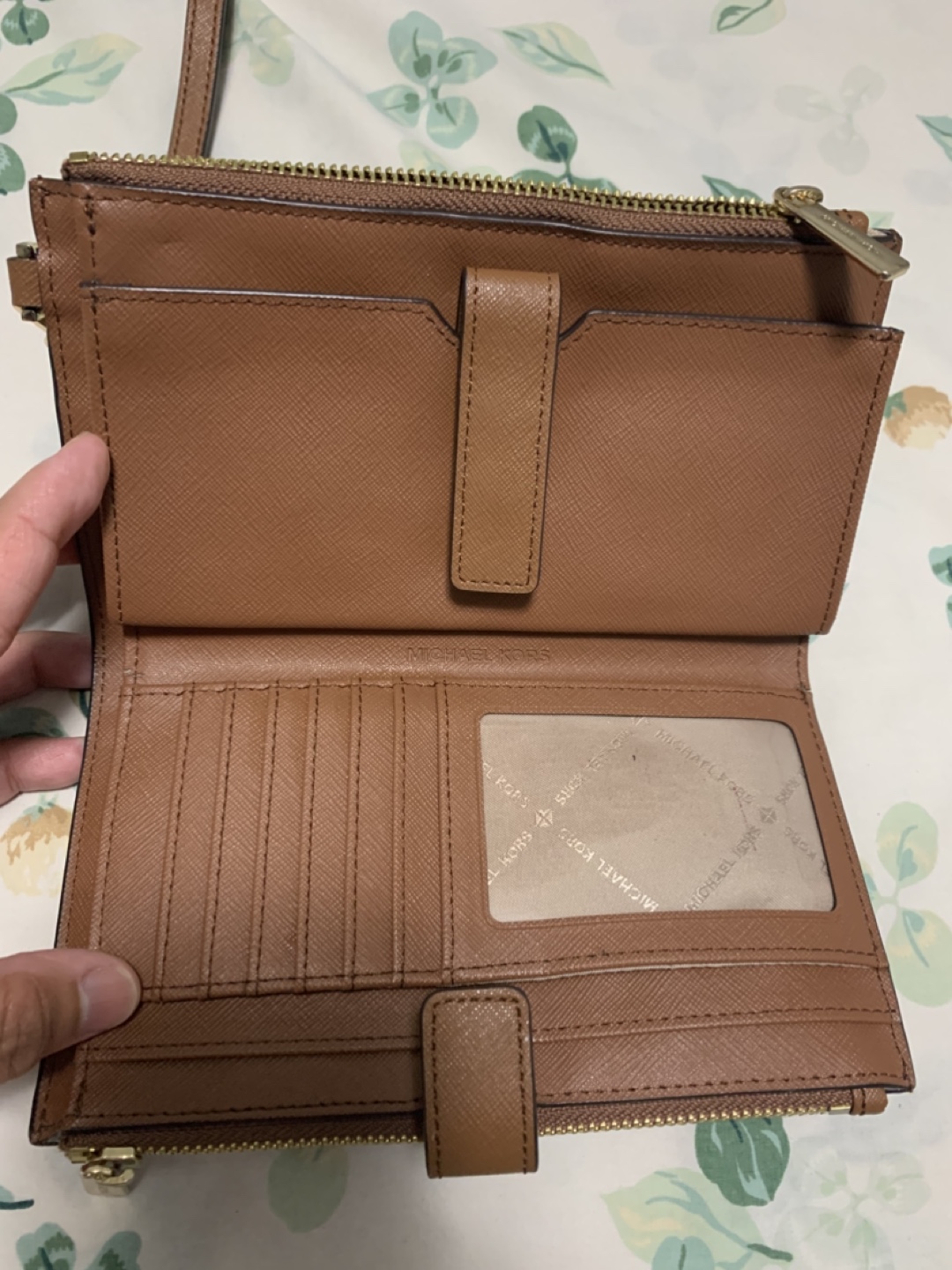 Michael Kors Brown Leather Wristlet Wallet - photo 3