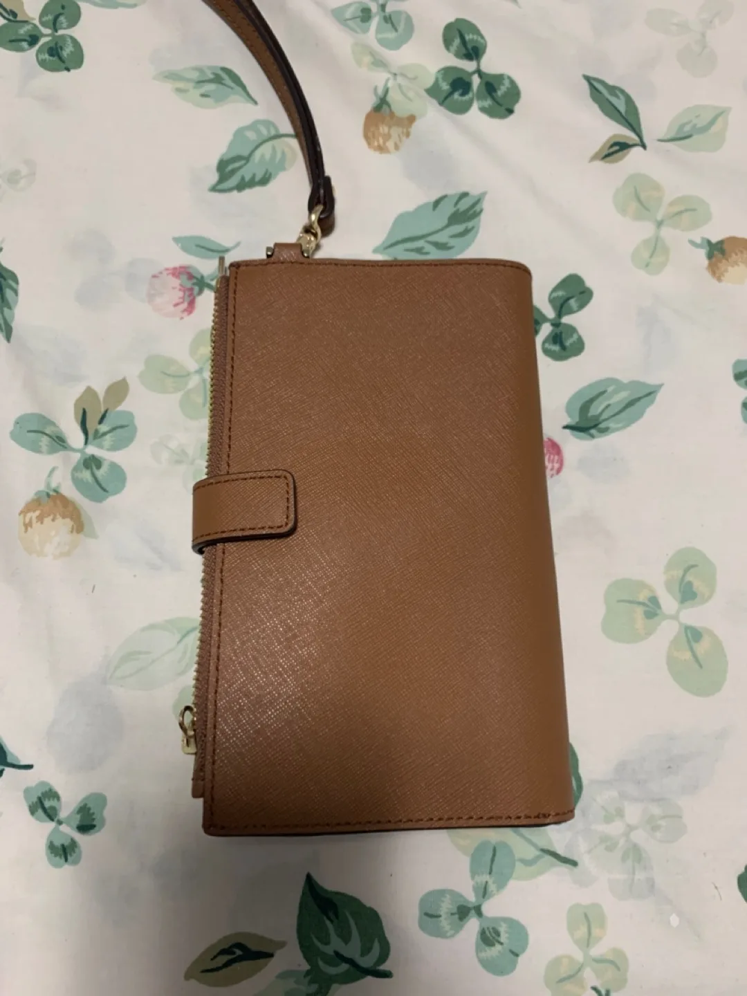 Michael Kors Brown Leather Wristlet Wallet image indicator(2)