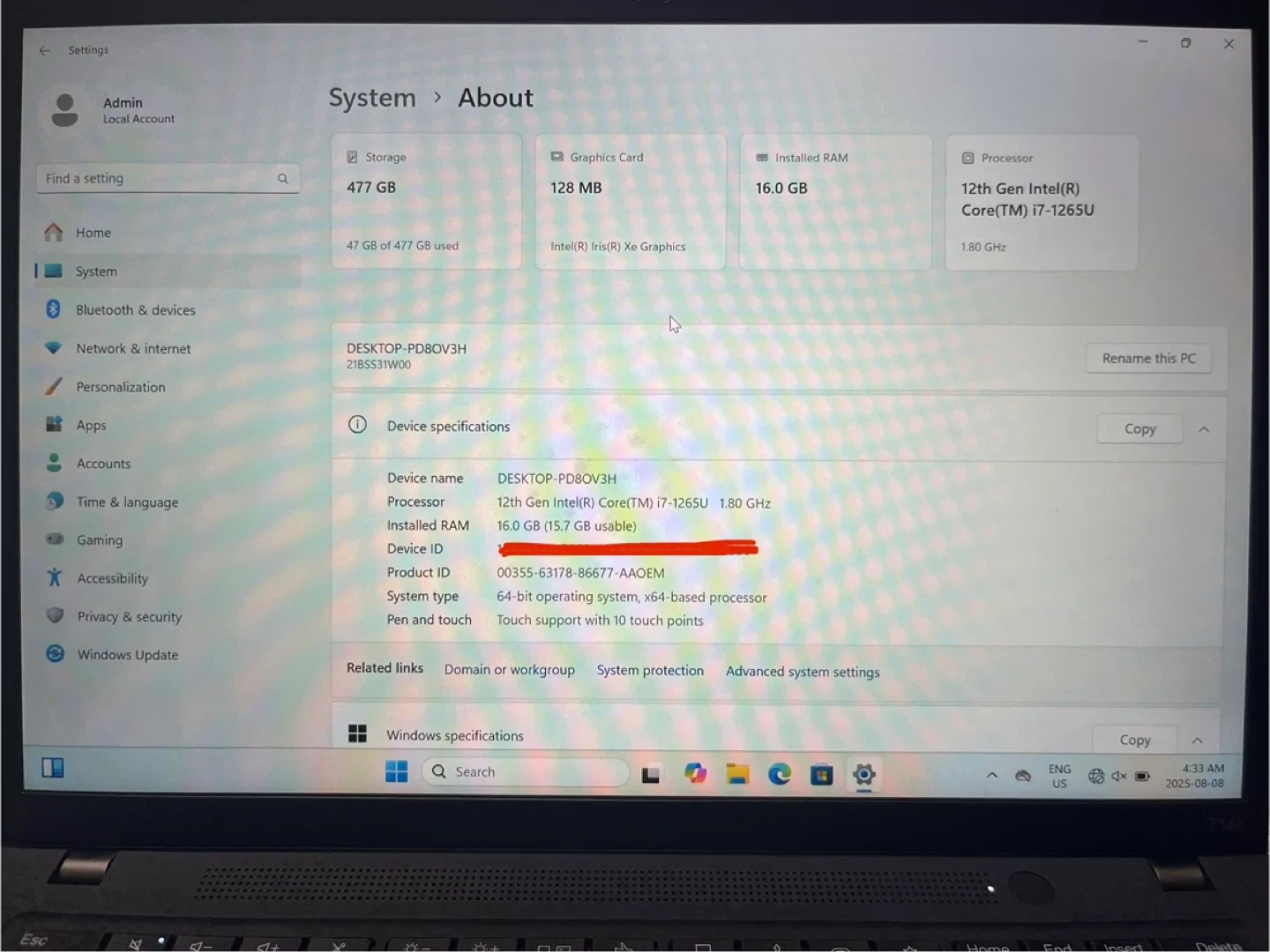 Lenovo T14s Gen 3 Laptop - i7 image indicator(6)