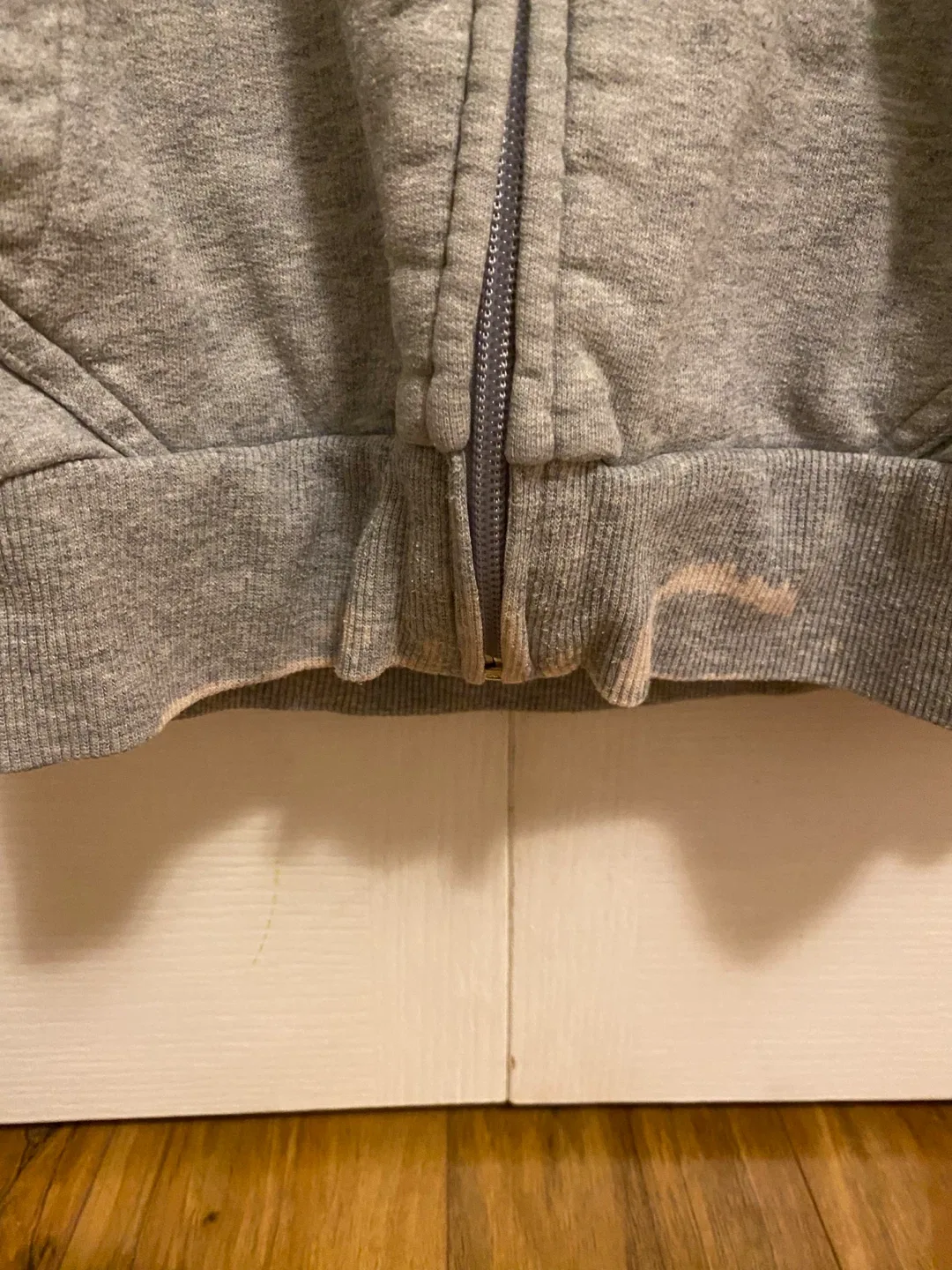 Sunday Best Grey Zip-Up Hoodie - Size 2XS image indicator(2)