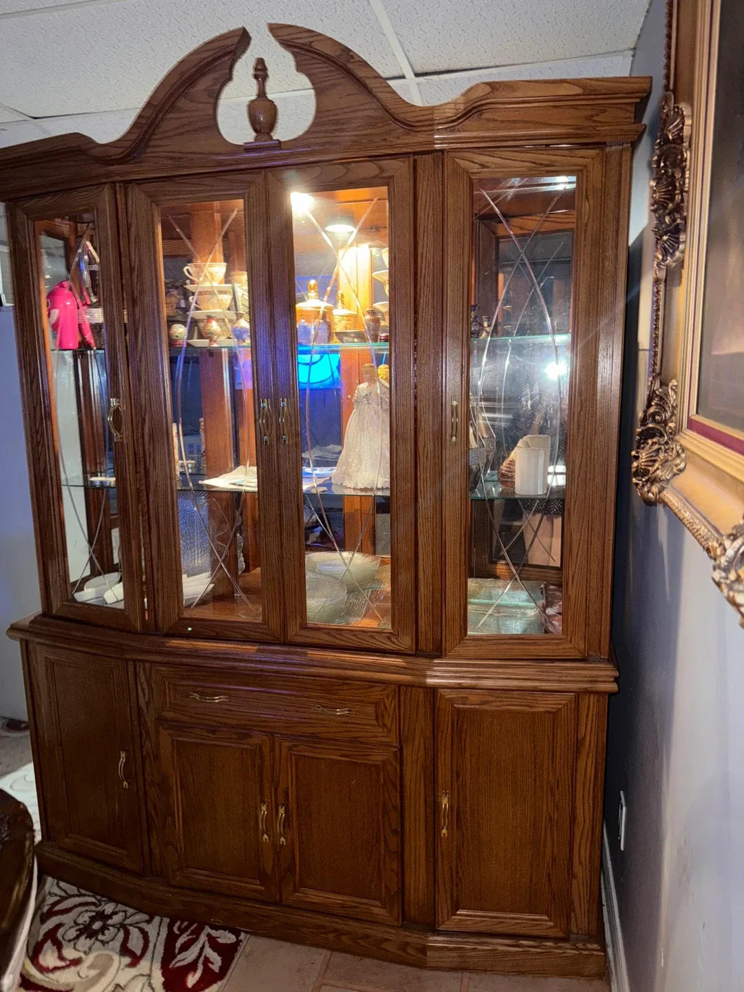Wooden China Cabinet image indicator(4)