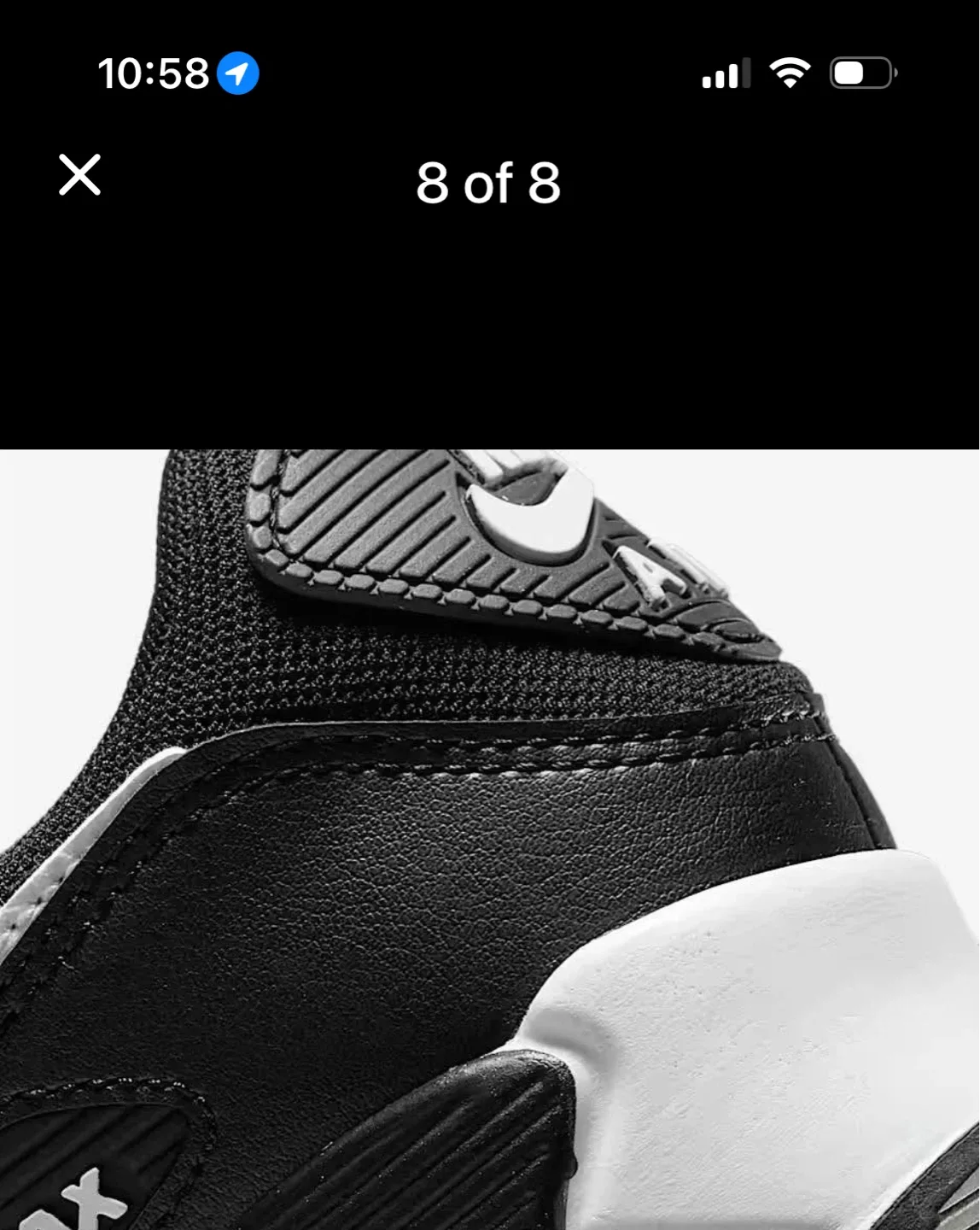 Nike Air Max 90 Black/White image indicator(8)