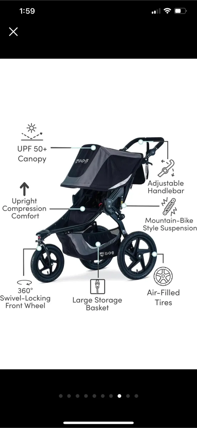 B.O.B Revolution Flex 3.0 Jogging Stroller image indicator(9)