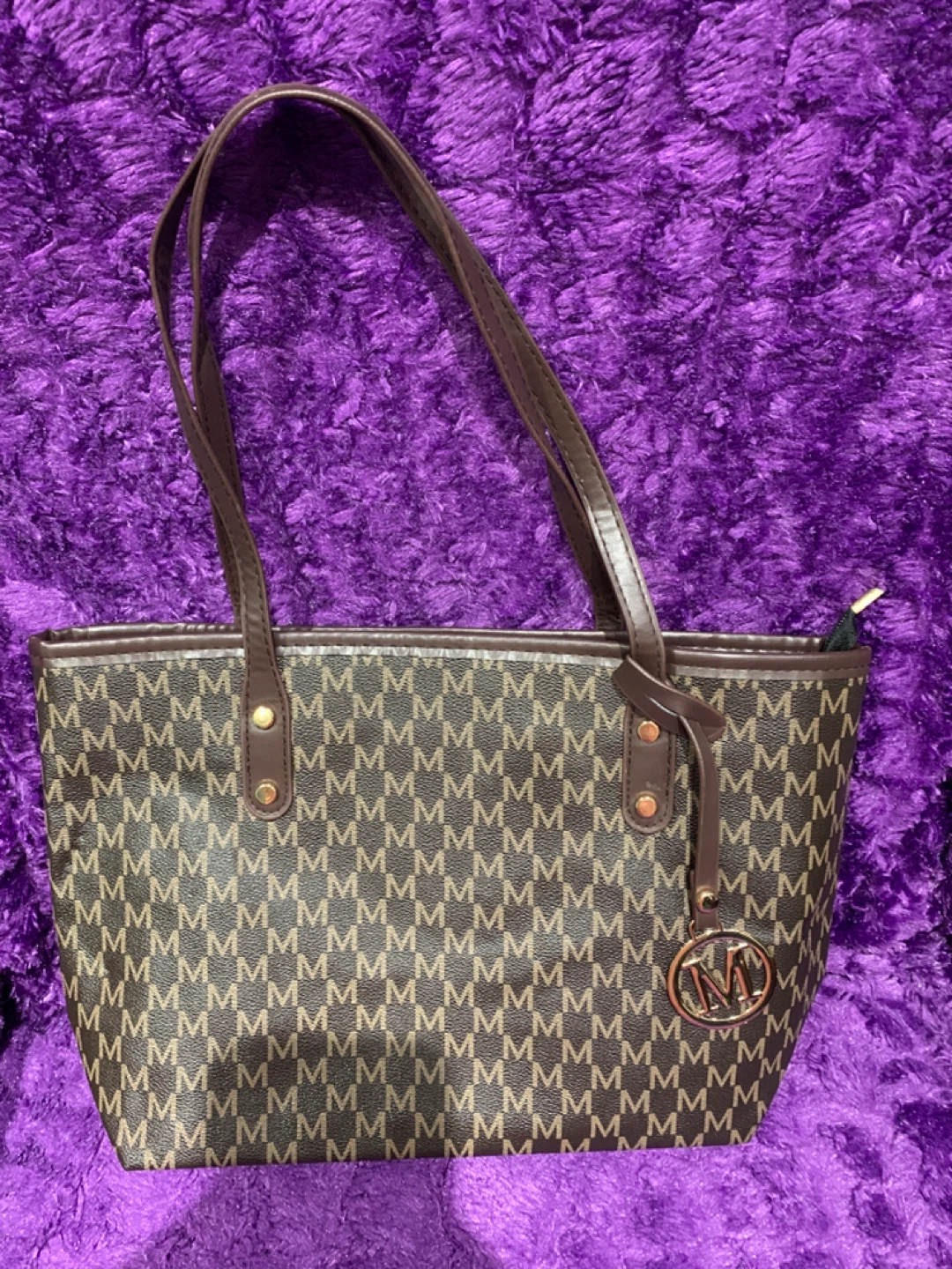 Brown Pattern Tote Bag