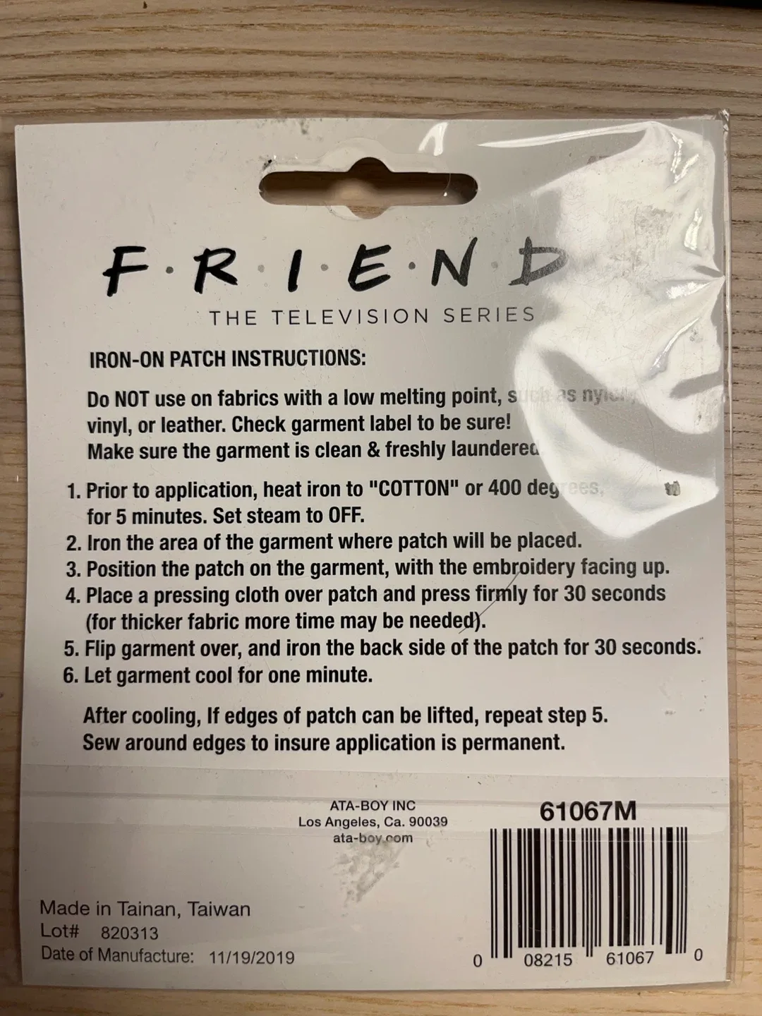 Friends 'How You Doin' Iron-On Patch image indicator(2)