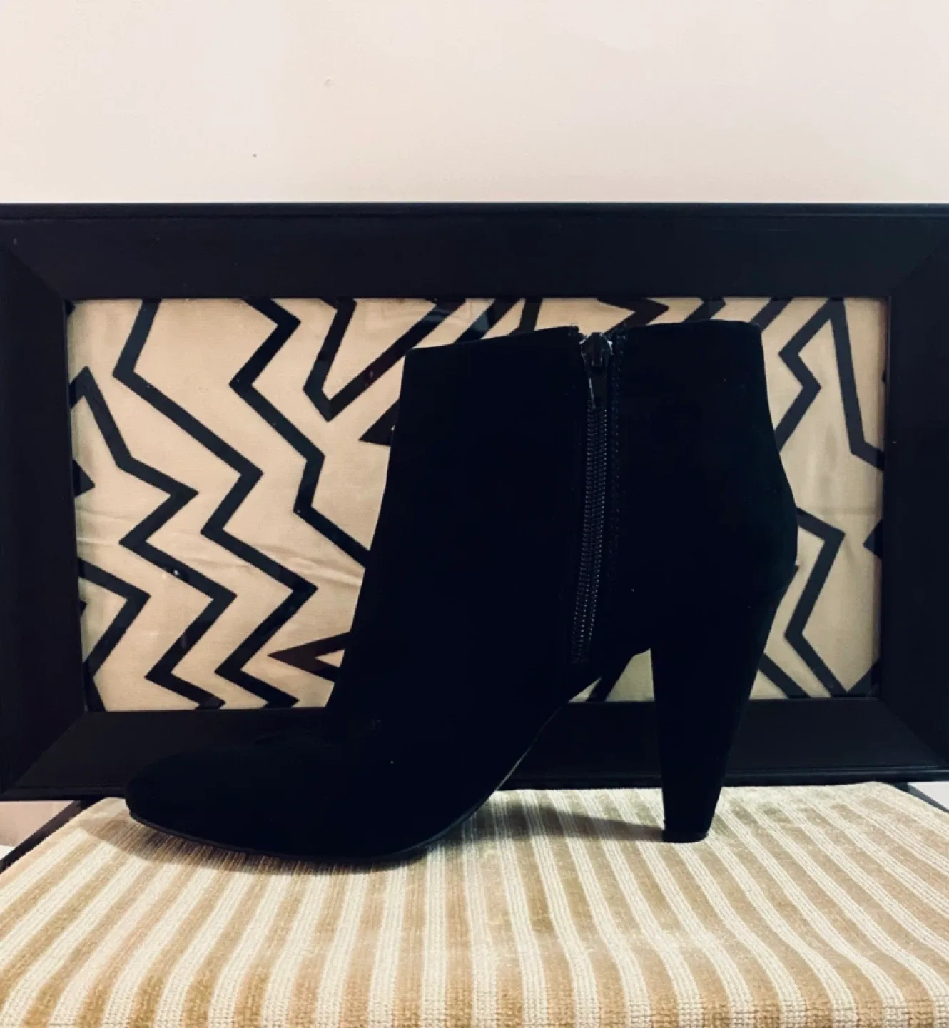 Black Ankle Boots, Size 8 thumbnail