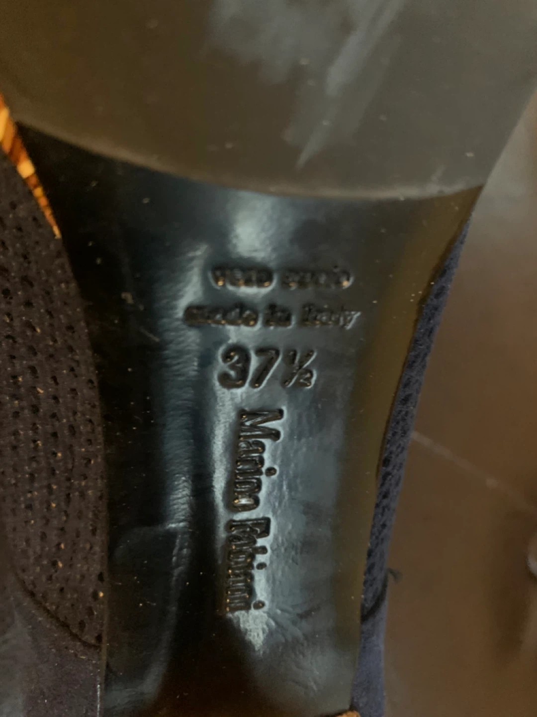 Marina Fabiani Navy Heels - Size 7.5 - photo 3