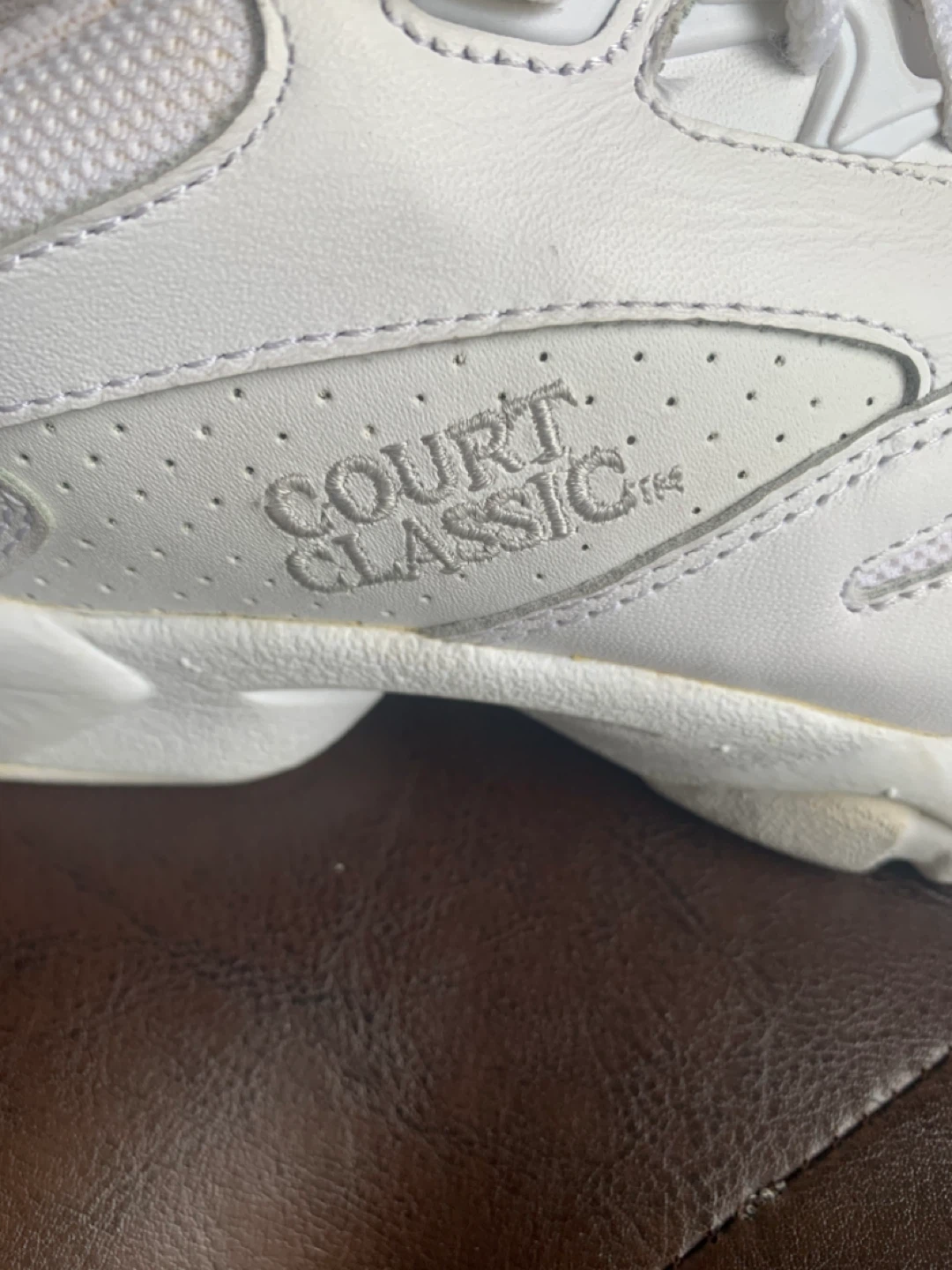 Court Classic White Sneakers - Size 7 - photo 2