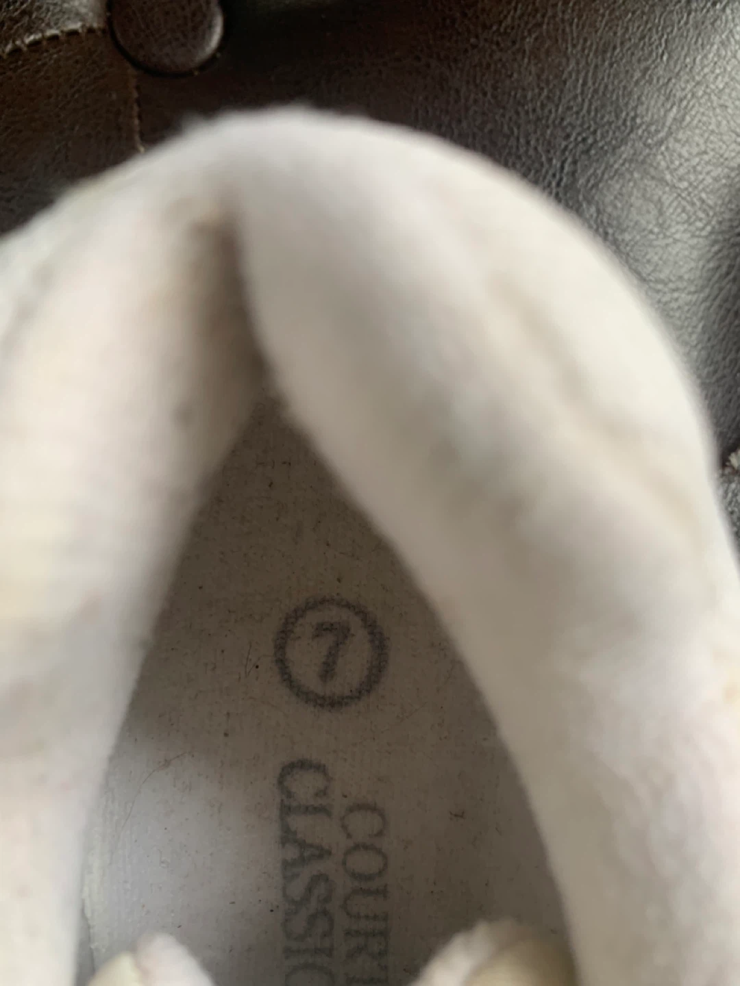 Court Classic White Sneakers - Size 7 - photo 4