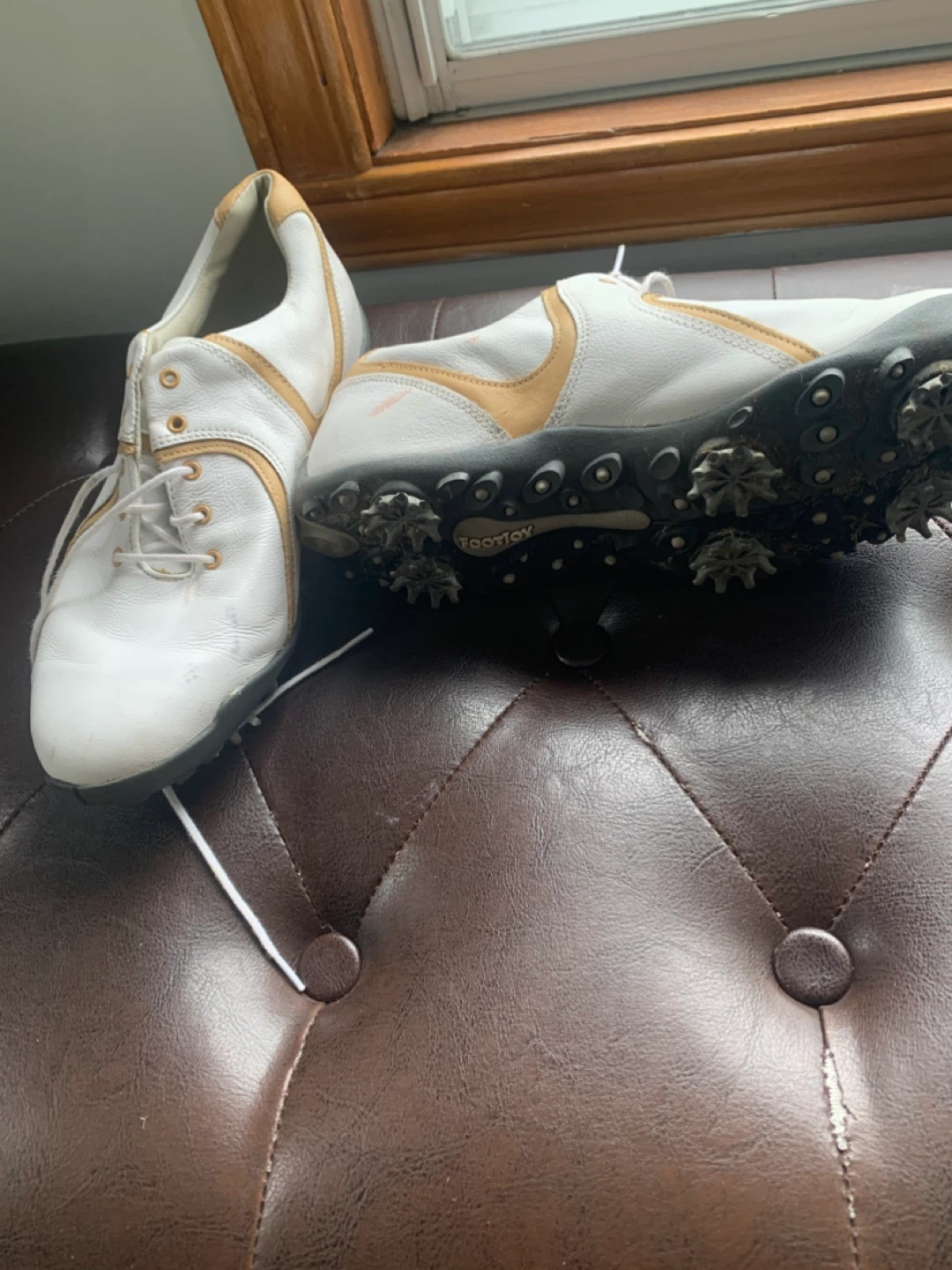 FootJoy Golf Shoes - White, Size 9
