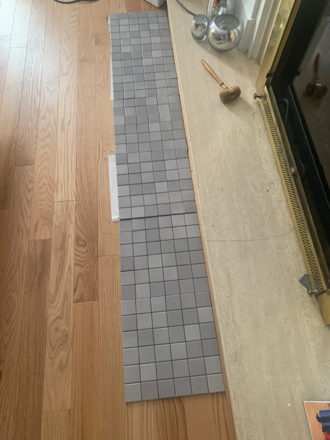 Grey Mosaic Tile Sheets - photo 2