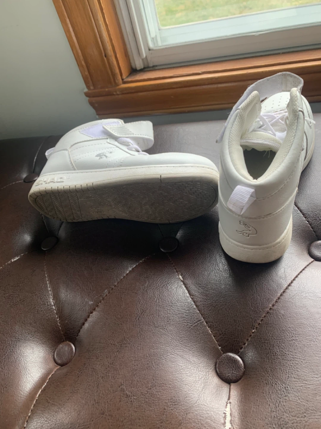 Shaq White High-Top Sneakers size 1 - photo 2
