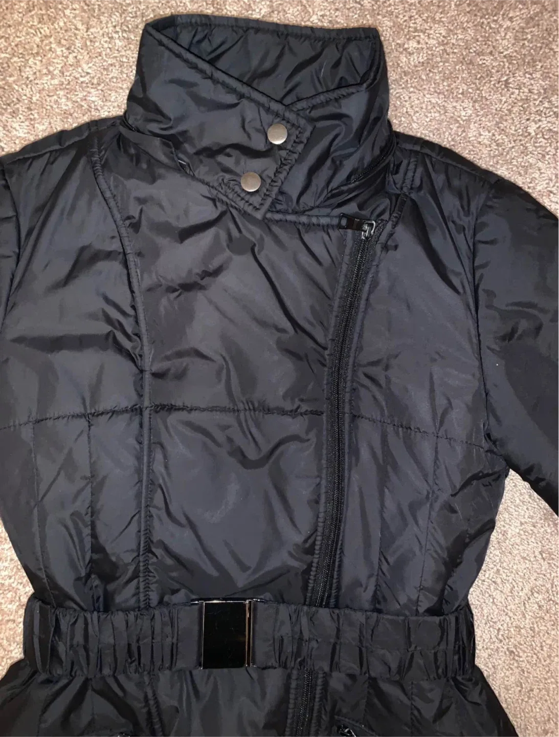 Guess Black Puffer Jacket. Size Medium image indicator(3)