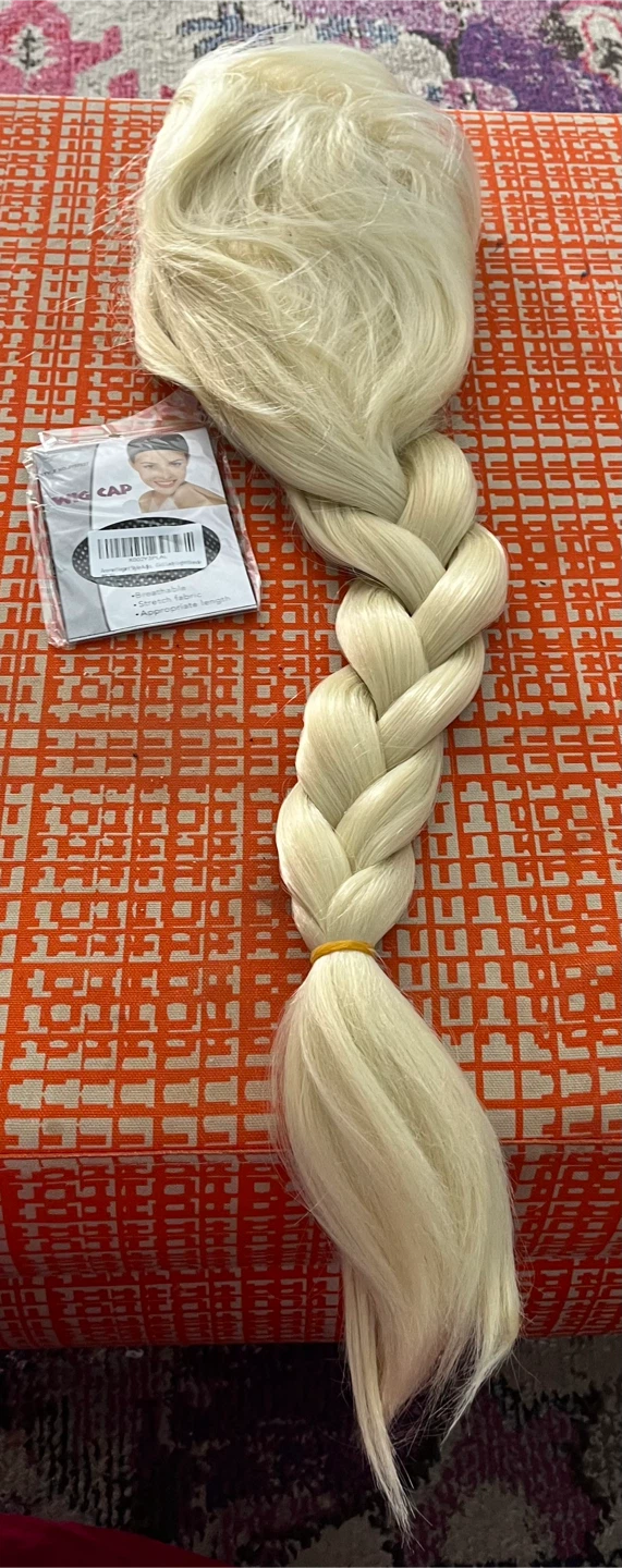 Braided Blonde Wig with Wig Cap