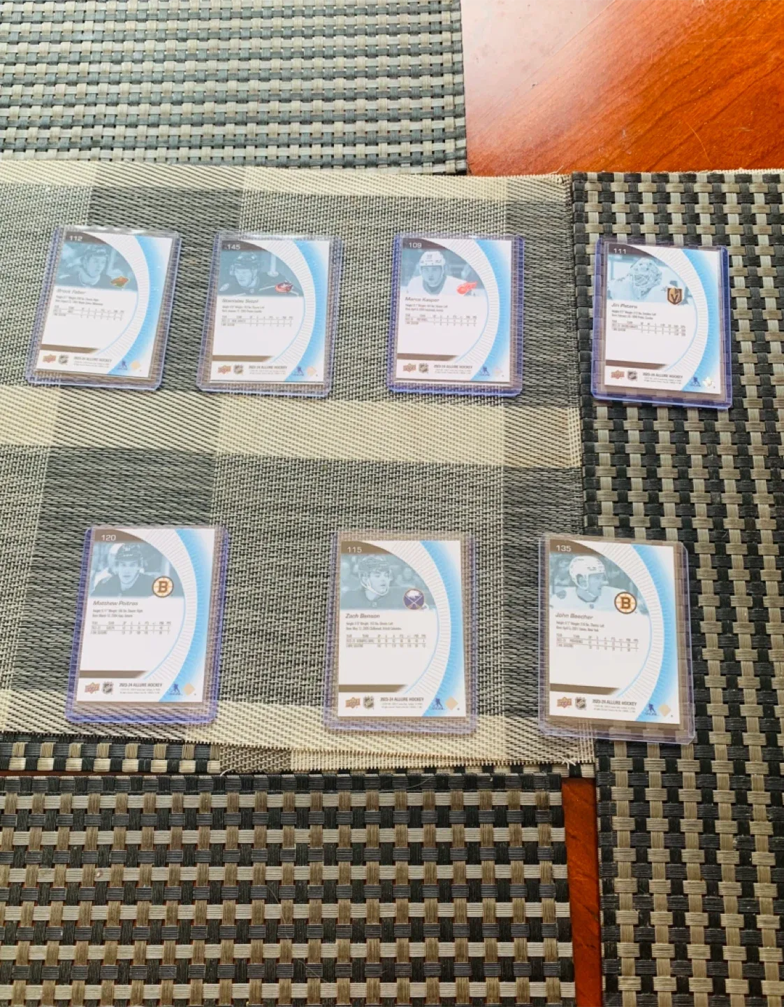 7 Rookies 2023-24 Upper Deck Allure Hockey Trading Cards image indicator(2)