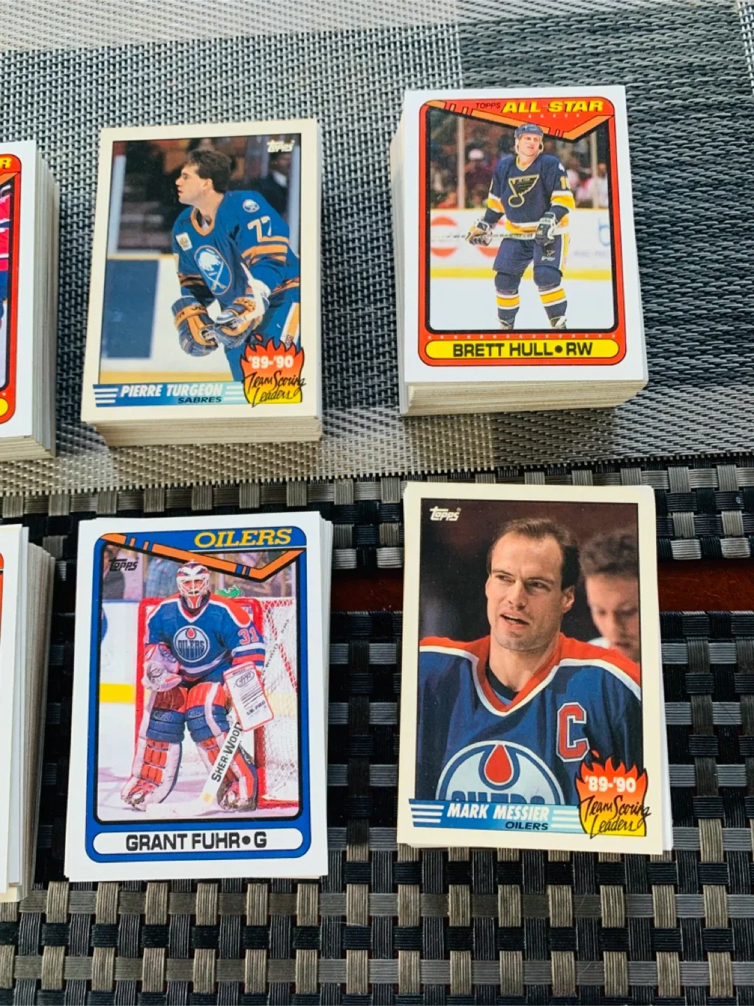 Over 450 Hockey Trading Cards w/ 69 FREE CARDS - 1990 TOPPS image indicator(4)