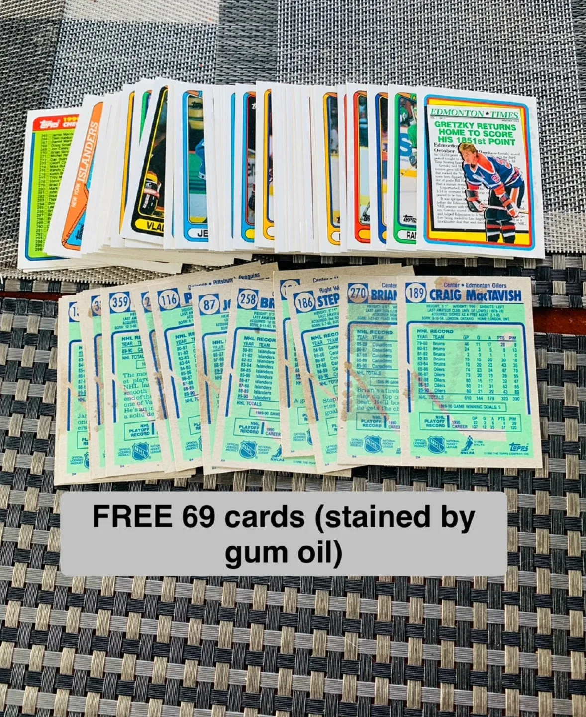 Over 450 Hockey Trading Cards w/ 69 FREE CARDS - 1990 TOPPS image indicator(7)