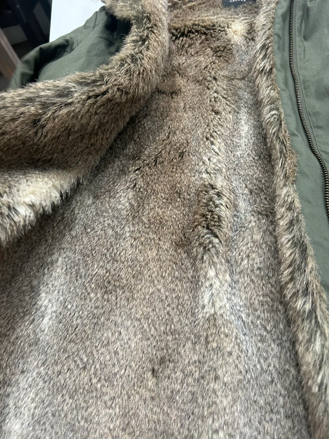 Talula Faux Fur Lined Coat extremely soft on skin. image indicator(3)