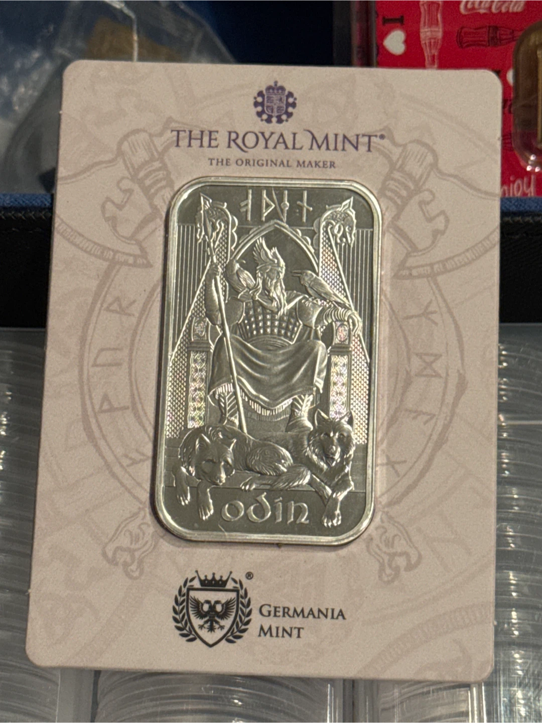 The Royal Mint Germania Mint Odin 1 oz Silver Bar New