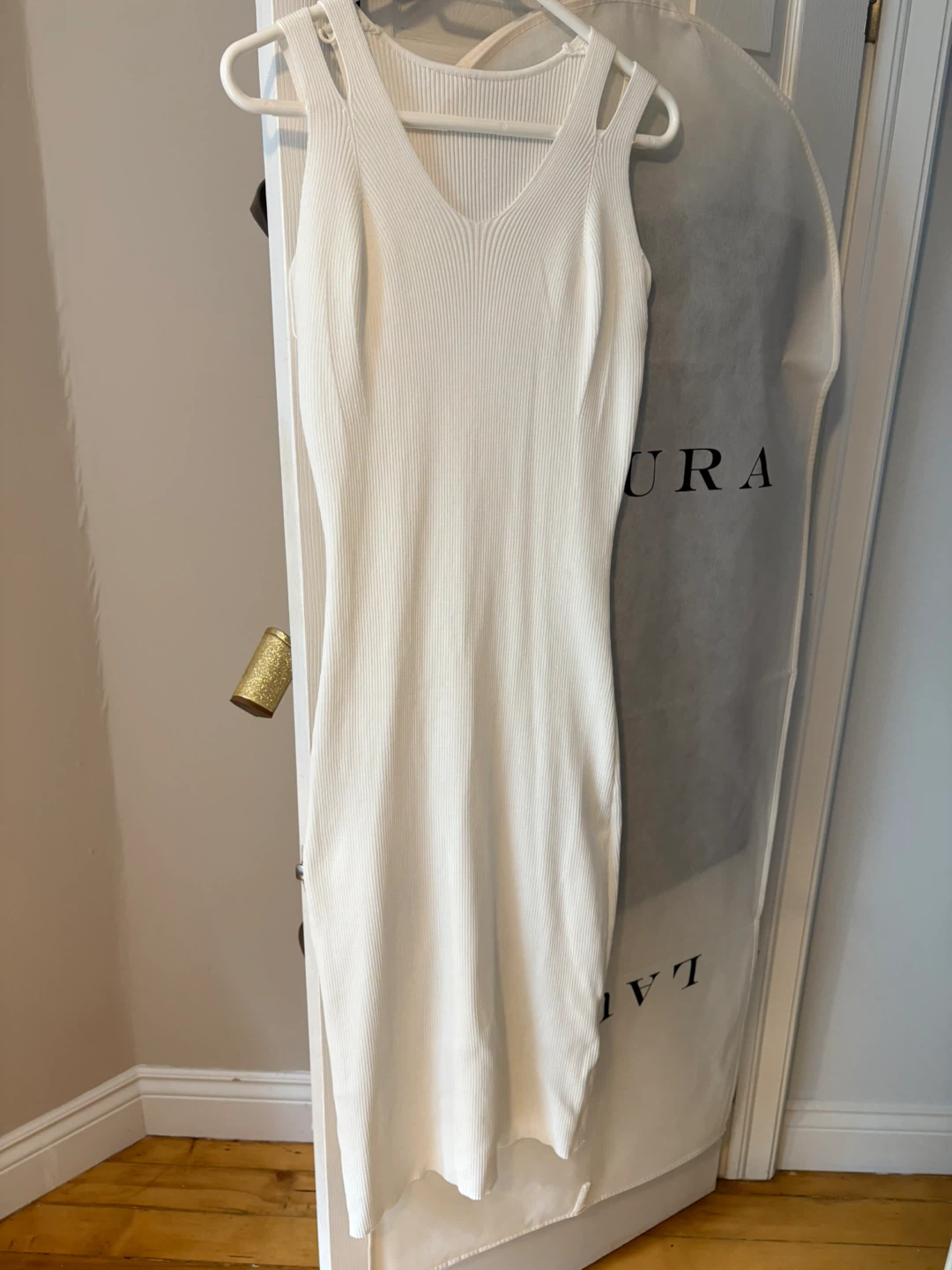 White Knit Dress