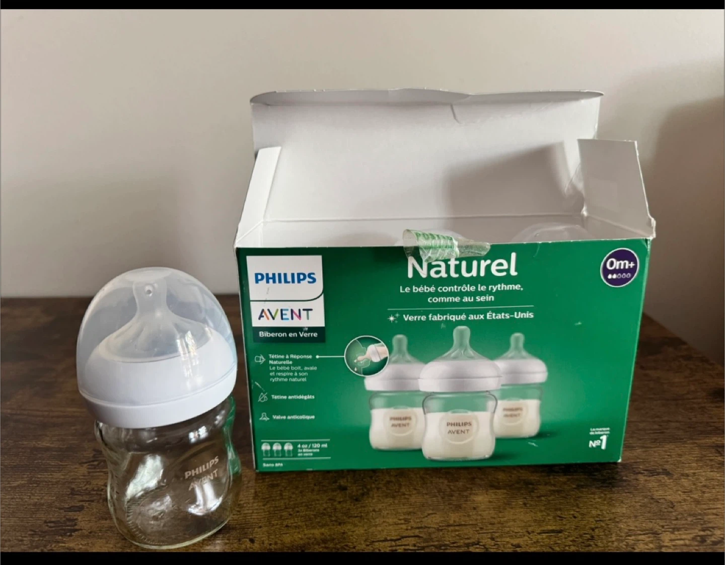 New baby milk bottles