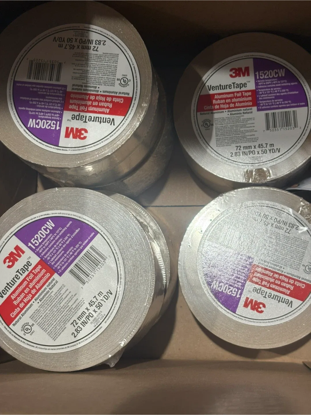 3M Venture Tape 1520CW Aluminum Foil Tape - New thumbnail