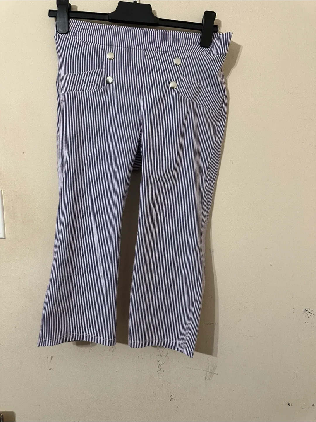 Striped High-Waisted Pants thumbnail