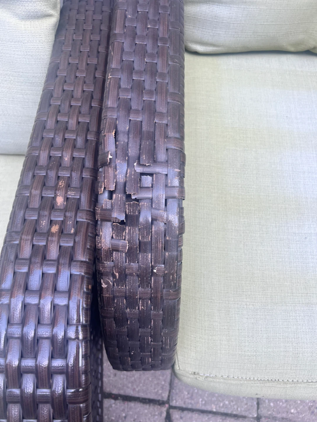 Outdoor Wicker Patio Chairs - Set of 2 - photo 4
