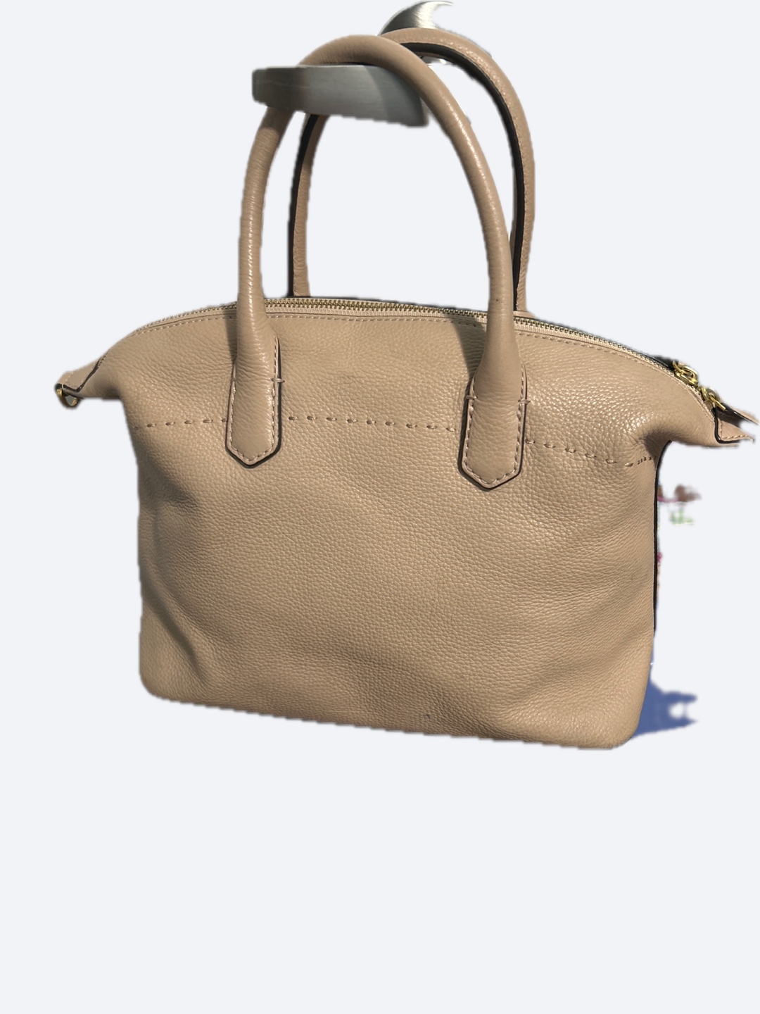 Tory Burch McGraw Slouchy Leather Satchel - Light Taupe - photo 2