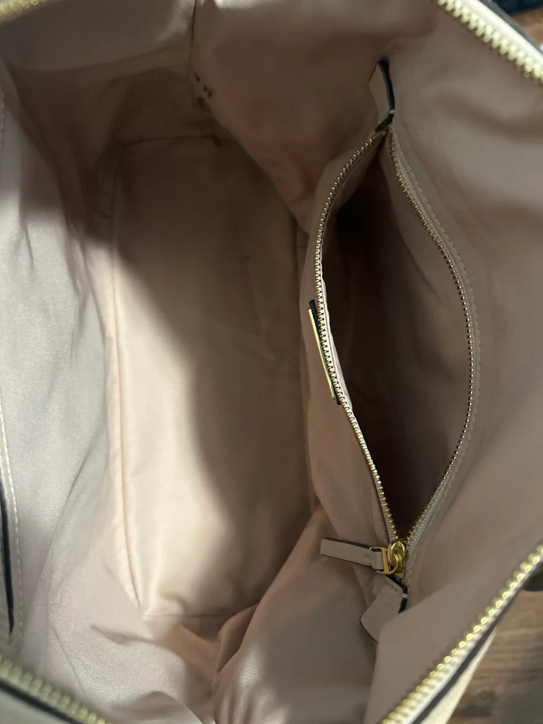 Tory Burch Leather Satchel - Light Taupe image indicator(3)