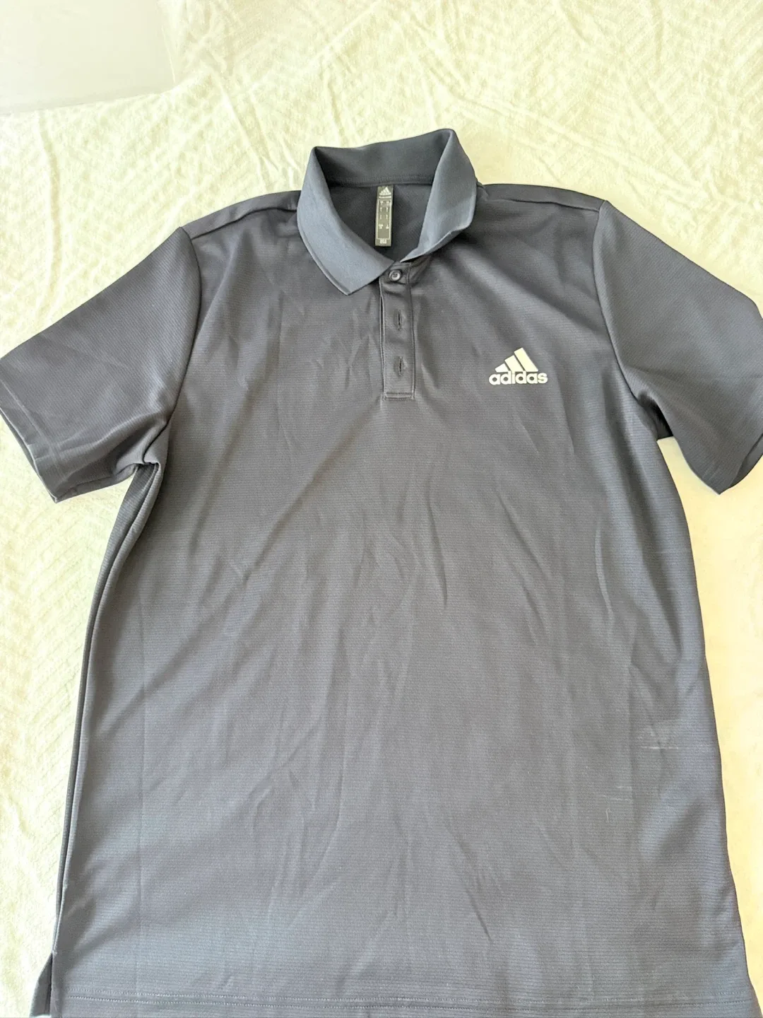 Adidas Navy Polo Shirt - Size L thumbnail