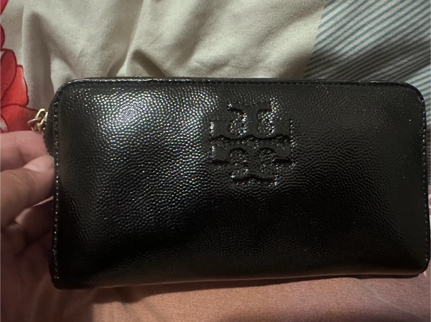 Tory Burch Black Leather Wallet