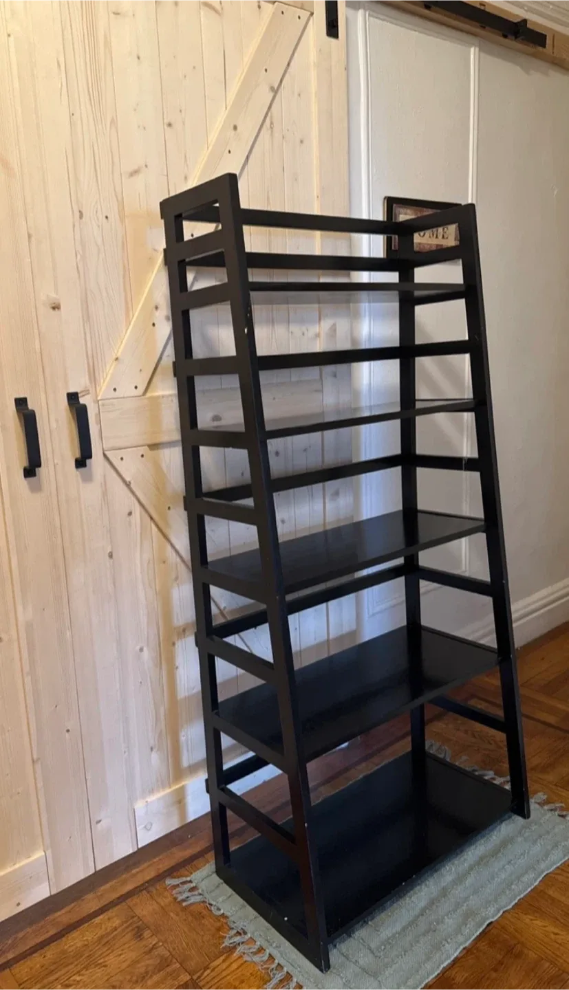 Black Leaning/Ladder Shelf image indicator(2)